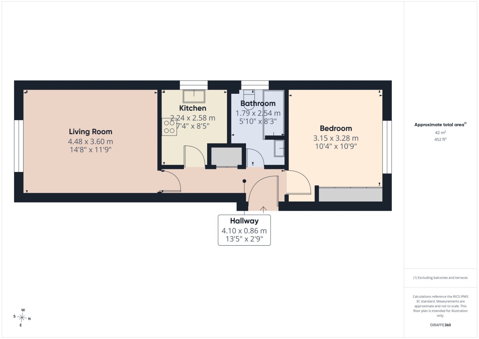 Flat 4, Holly House, 508, London Road, Surrey floorplan