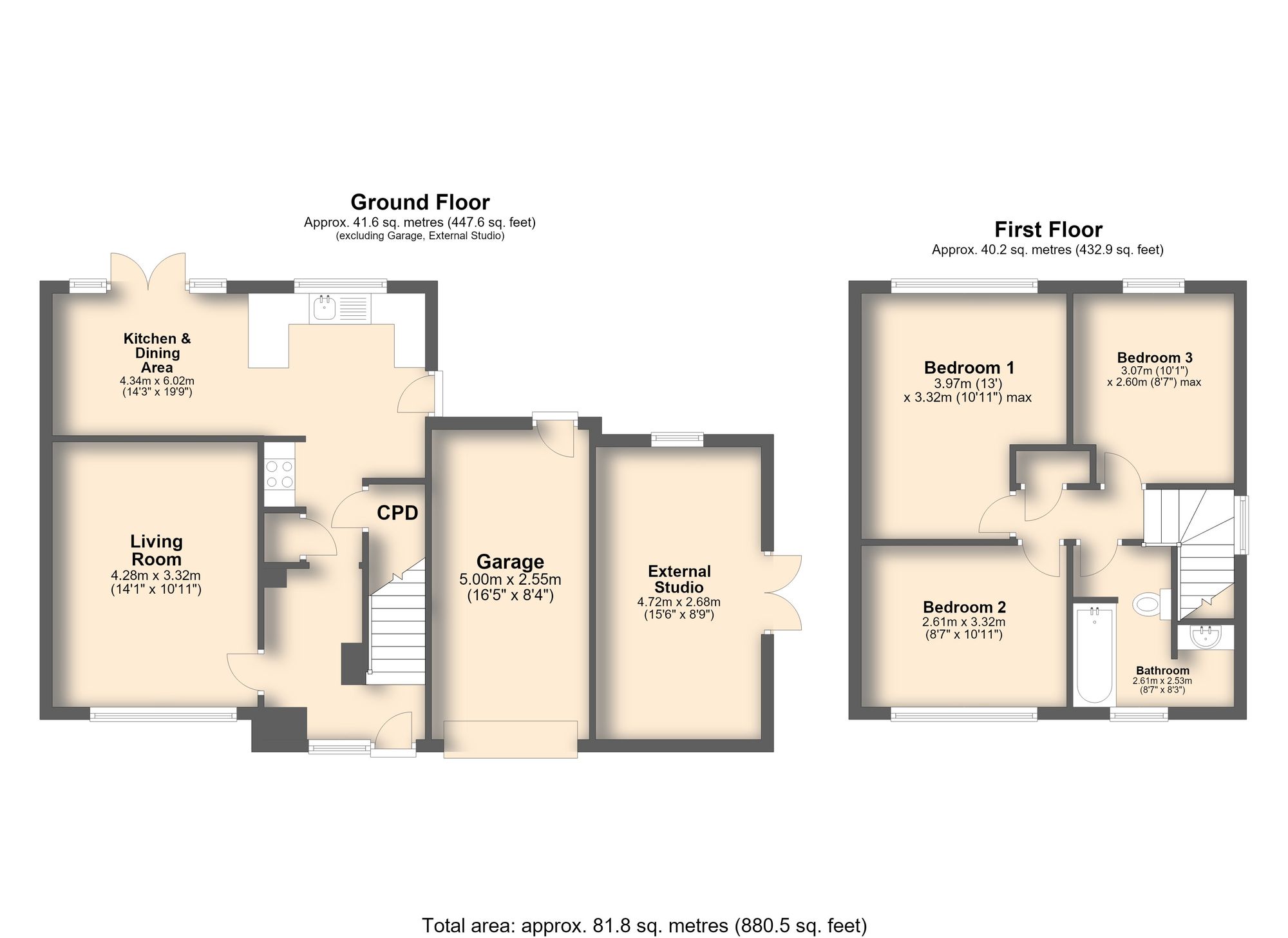 9 Dale Road, Chesterfield floorplan