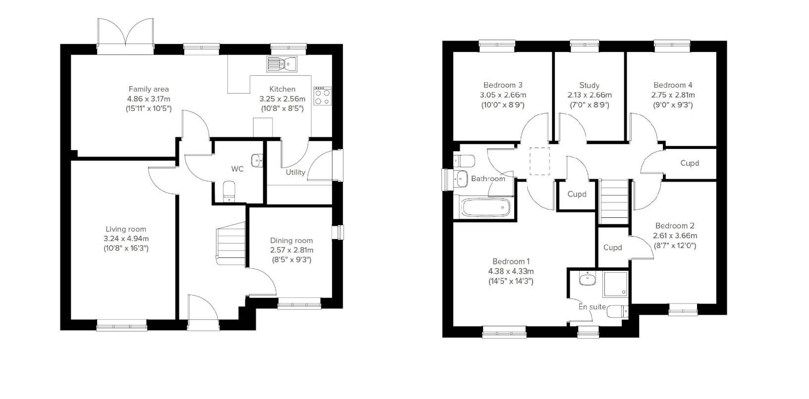 Plot 21, Tor View, Kielder, West Park, Castle Cary floorplan