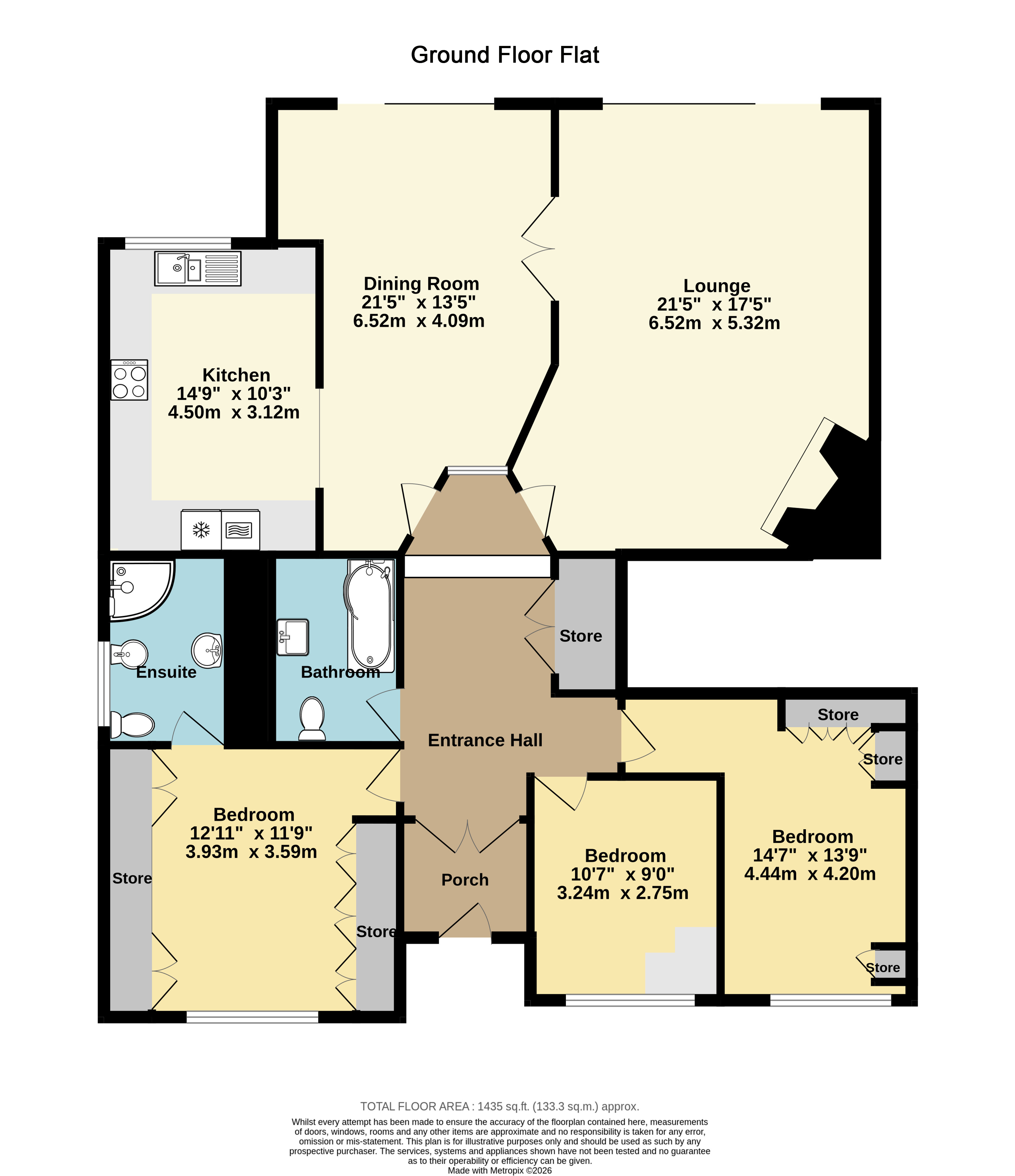 1 Tudor Manor, 161, Sea Road, Kent floorplan