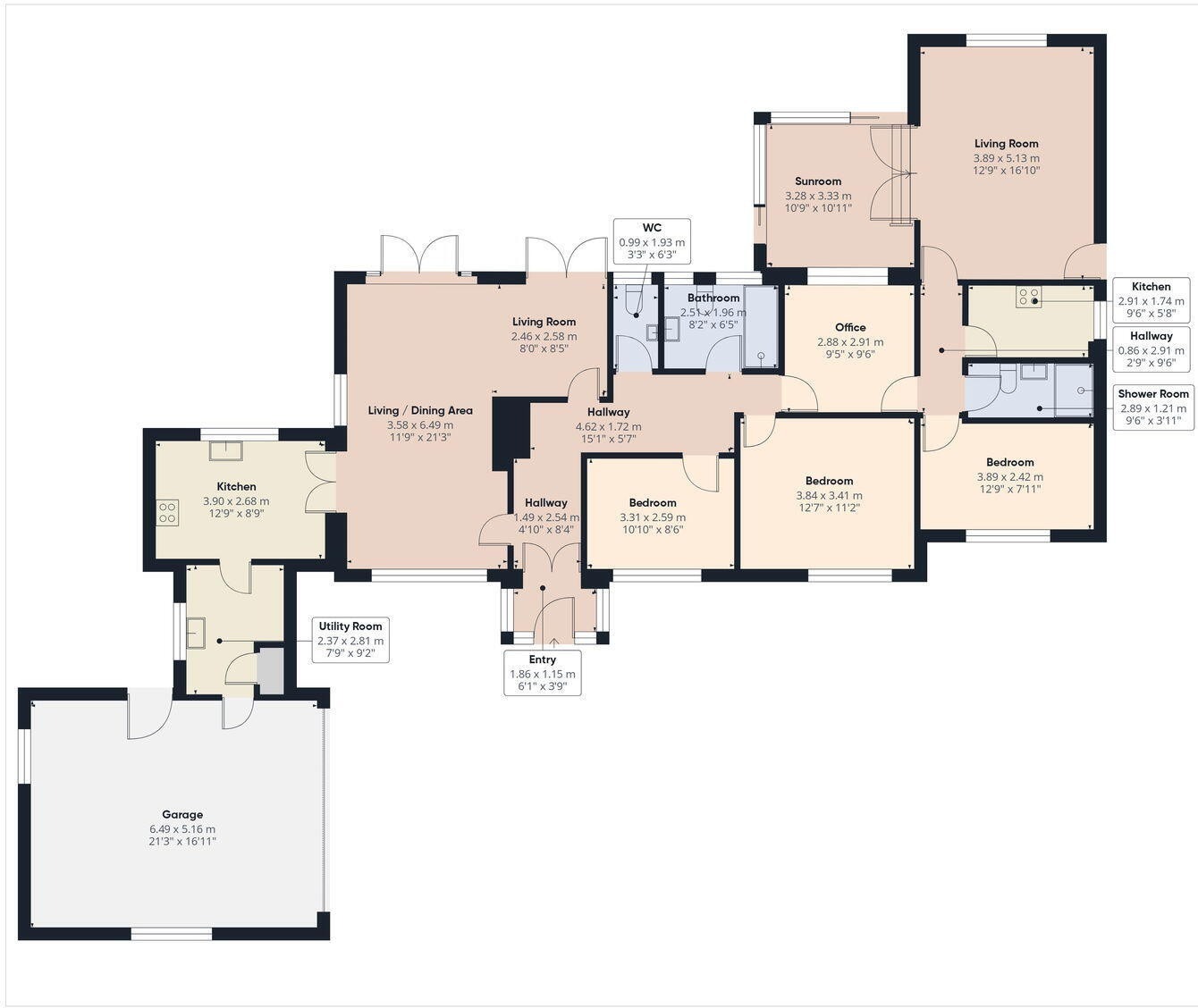 Omega, Beacon Terrace, Helston floorplan