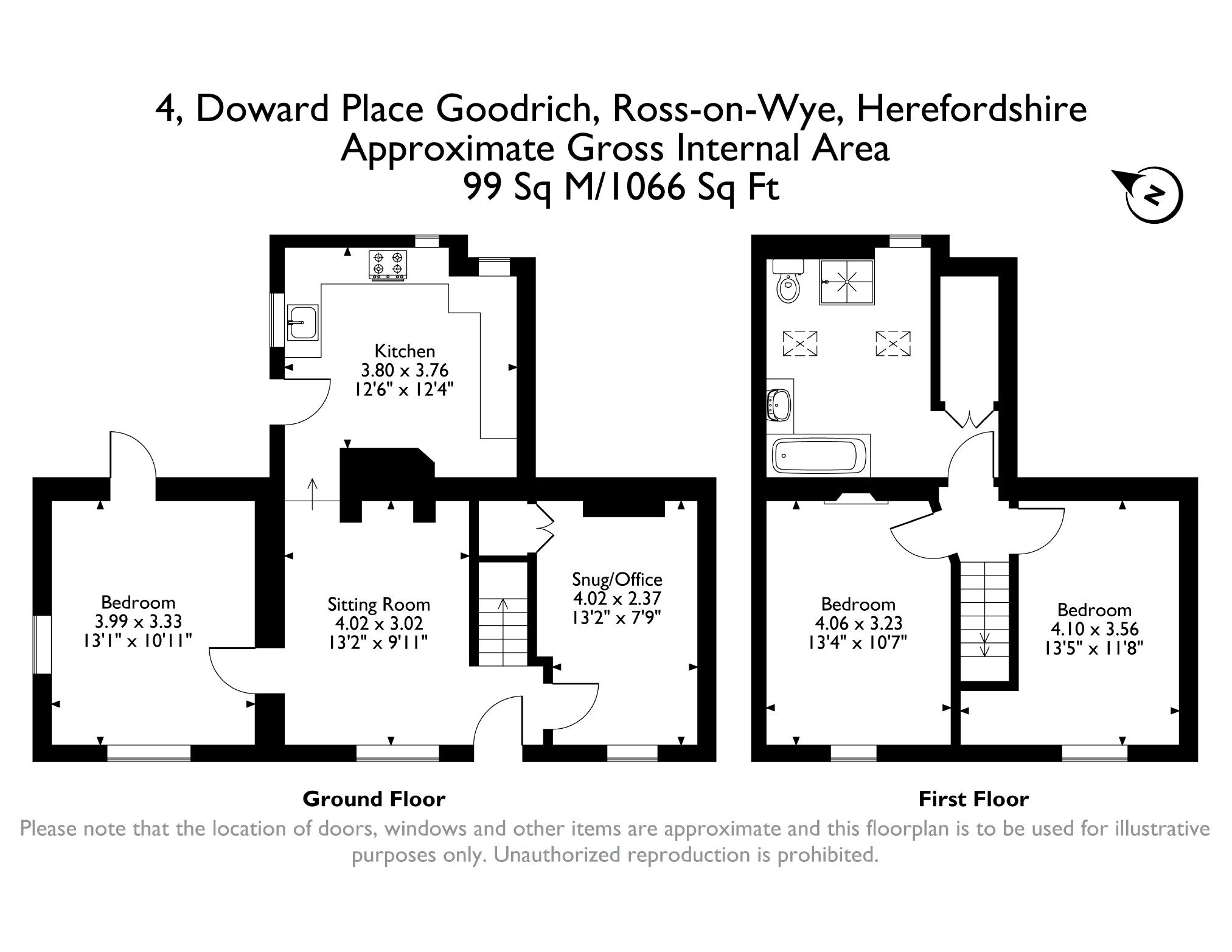 4, Doward Place, Goodrich, Ross-on-Wye floorplan