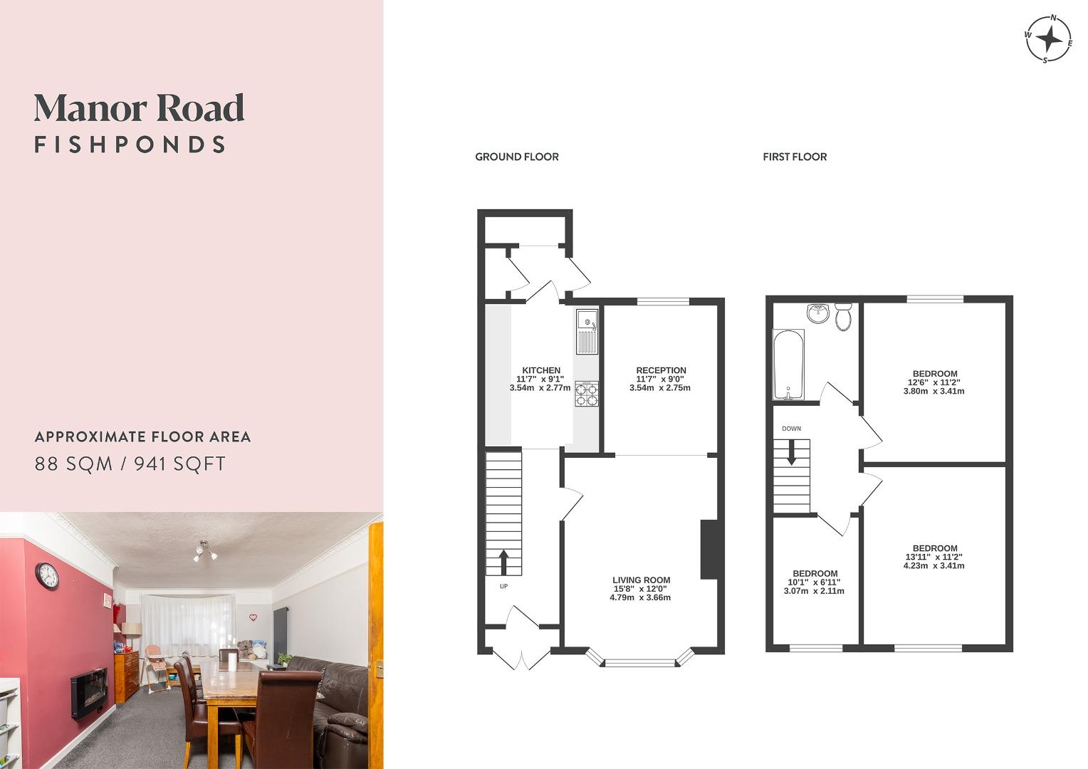 58, Manor Road, Bristol floorplan