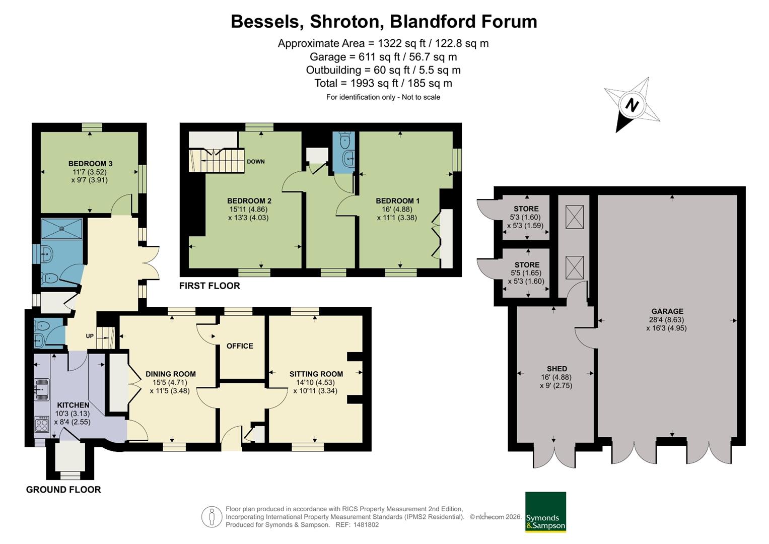 Larks Rise, Bessels Lane, Blandford Forum floorplan