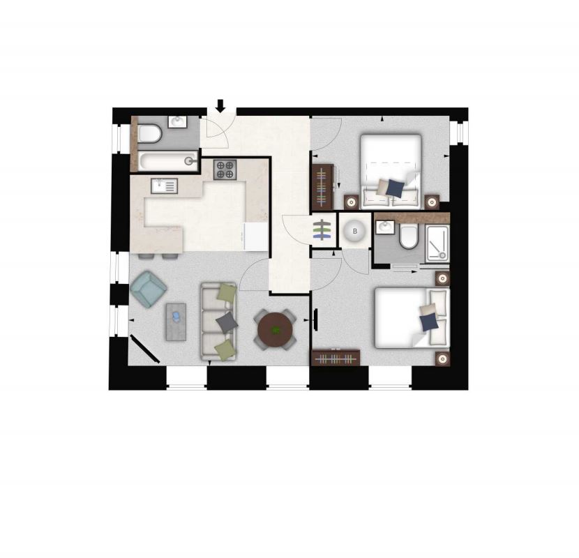 2 Bedrooms Flat to rent in Rainville Road, London W6