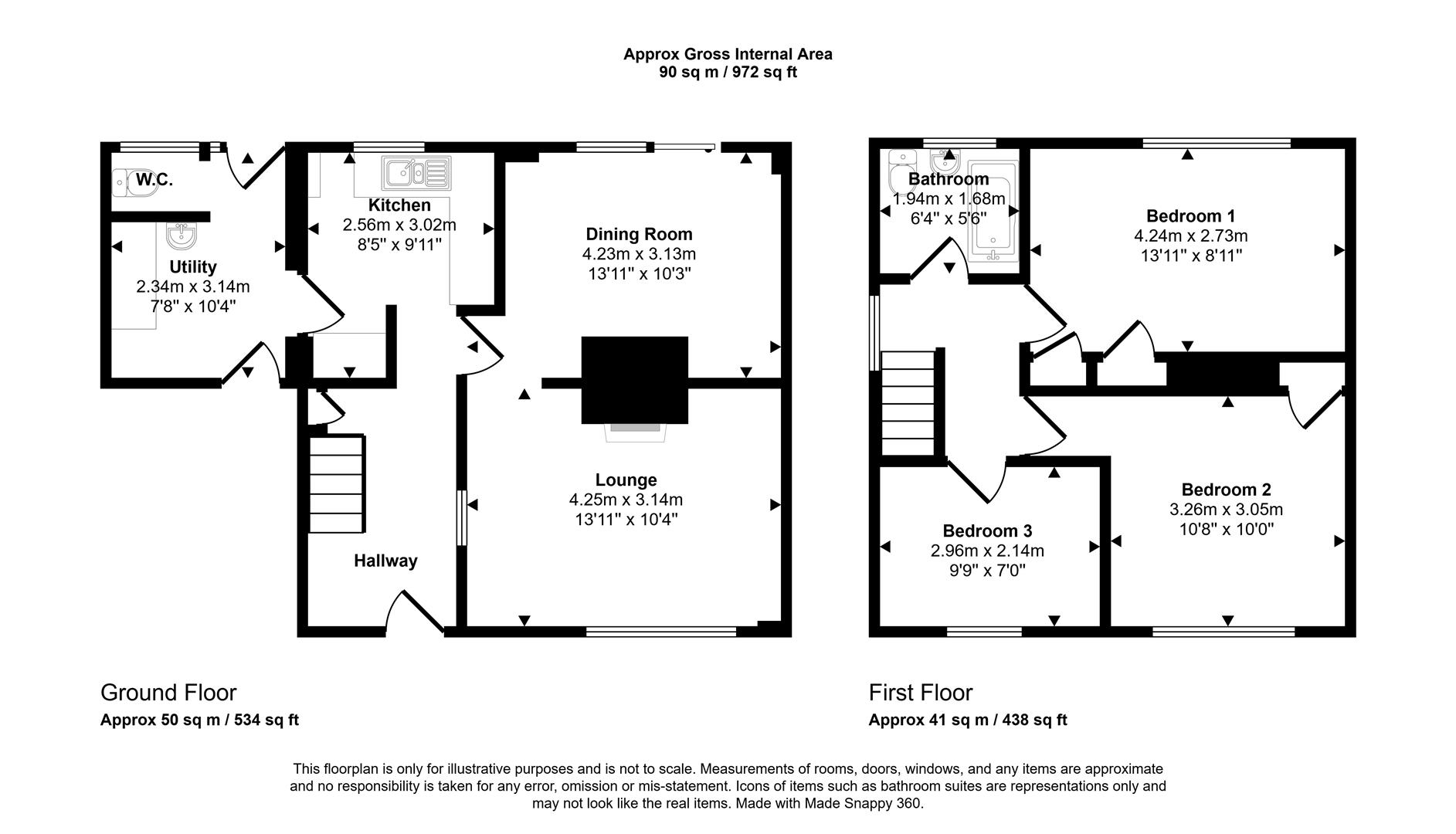 41, The Close, Haverfordwest floorplan