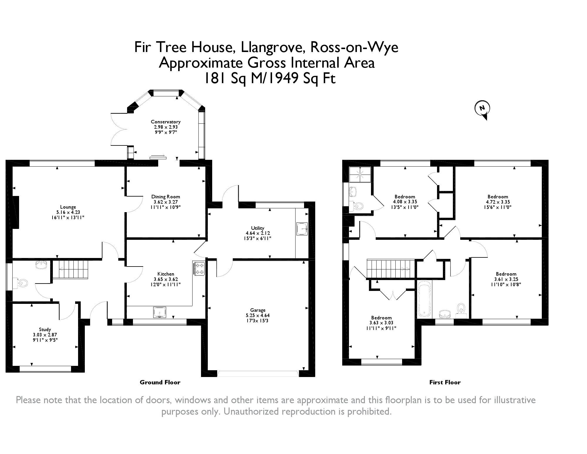 4 Bedrooms Detached house for sale in Llangrove, Ross-On-Wye HR9