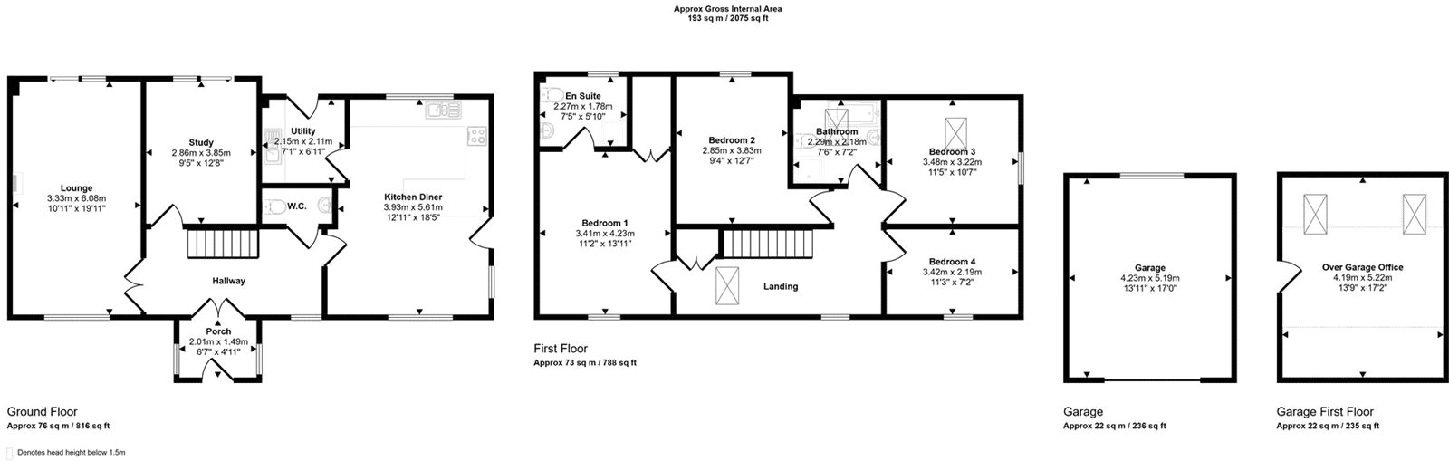 1, Rhydfelin, Pembrokeshire floorplan