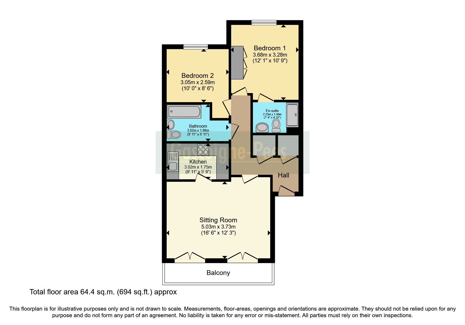 Hipley Street, Old Woking, Woking, Surrey GU22, 2 bedroom flat for sale
