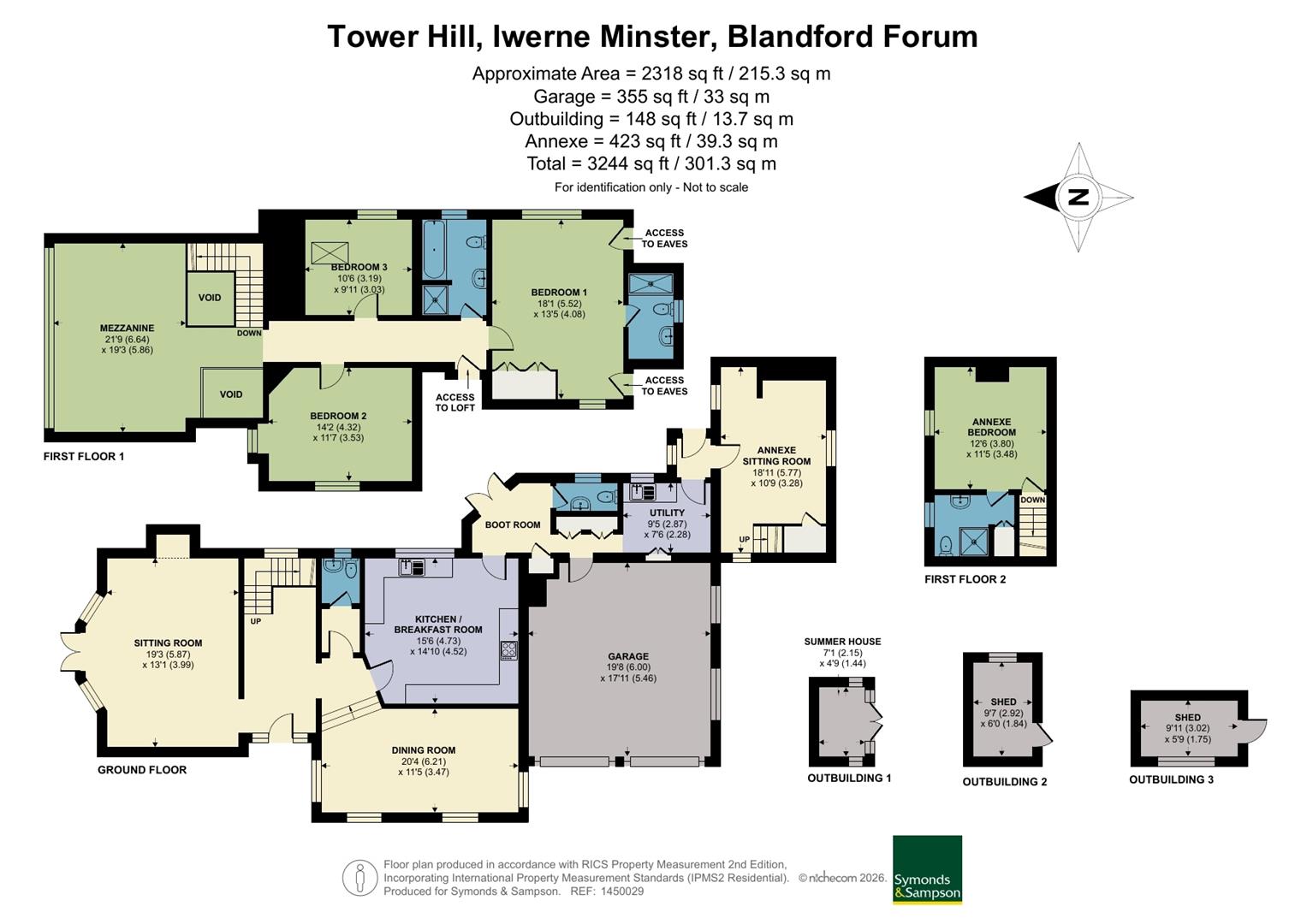 Patch Cottage, Tower Hill, Blandford Forum floorplan