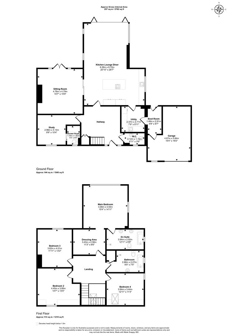 Kingsbere, Church Lane, Barwick floorplan