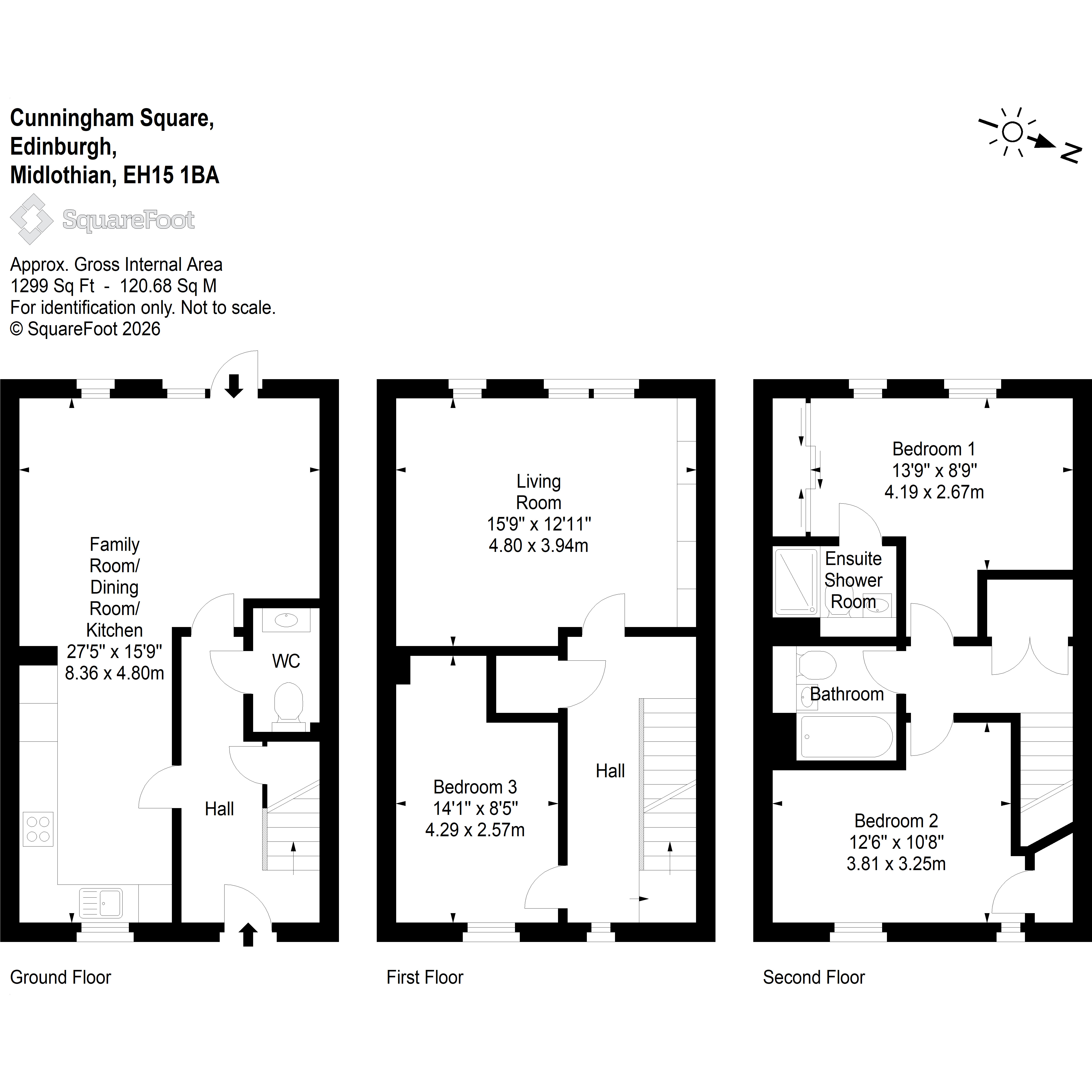 27, Cunningham Square, Edinburgh floorplan