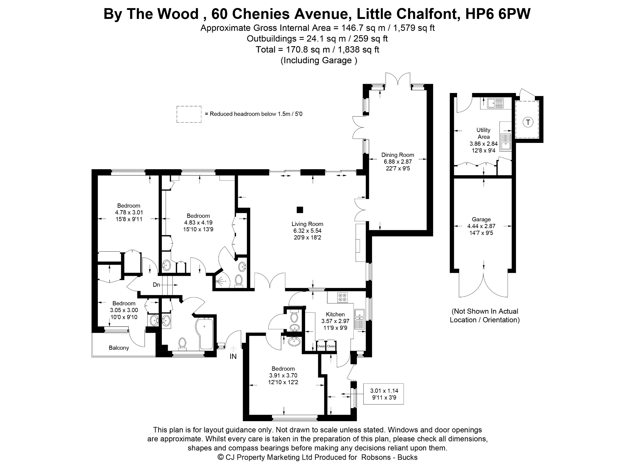 By The Wood, 60 Chenies Avenue, Little Chalfont floorplan