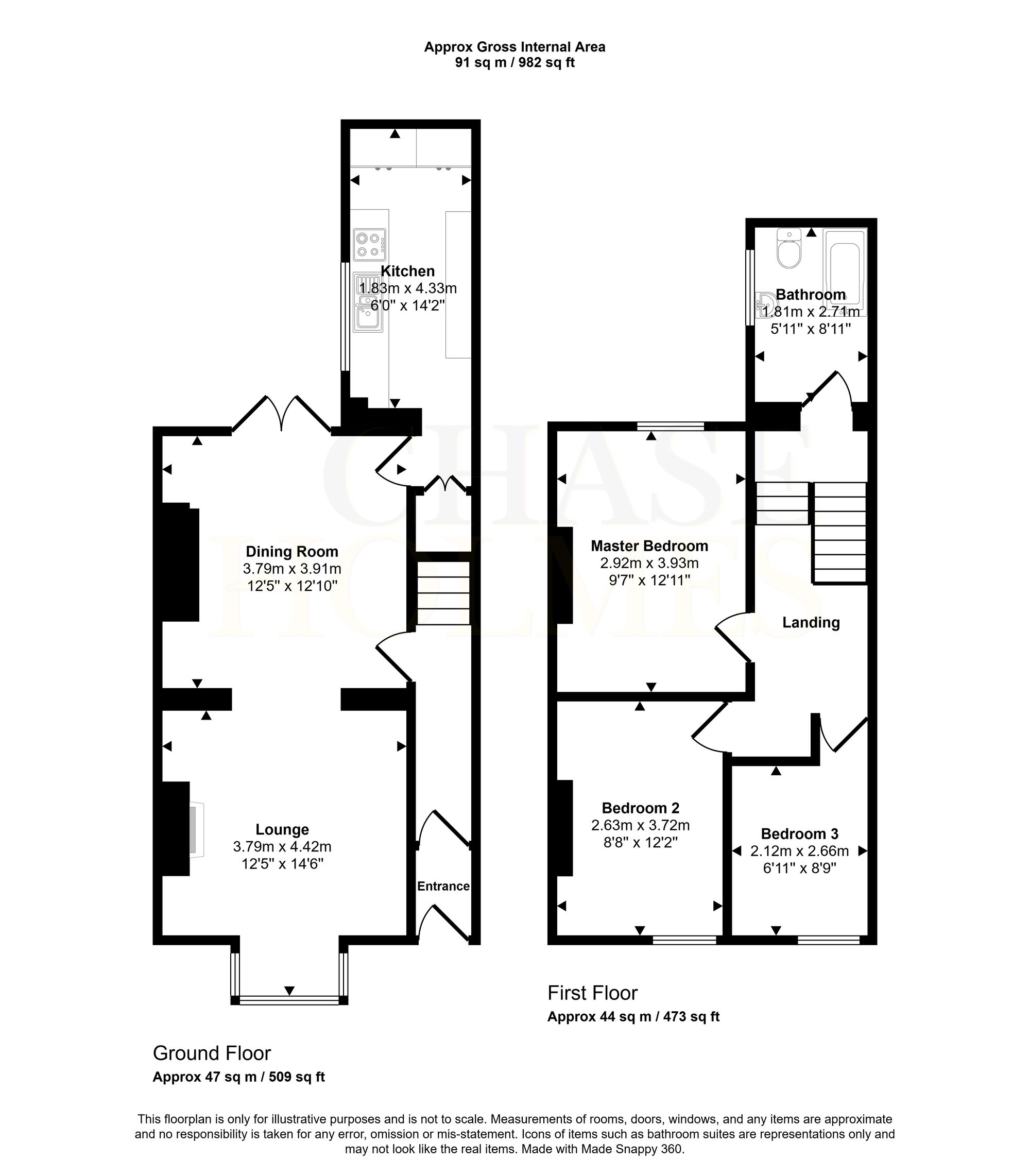 14 St. Johns Avenue, Hebburn floorplan