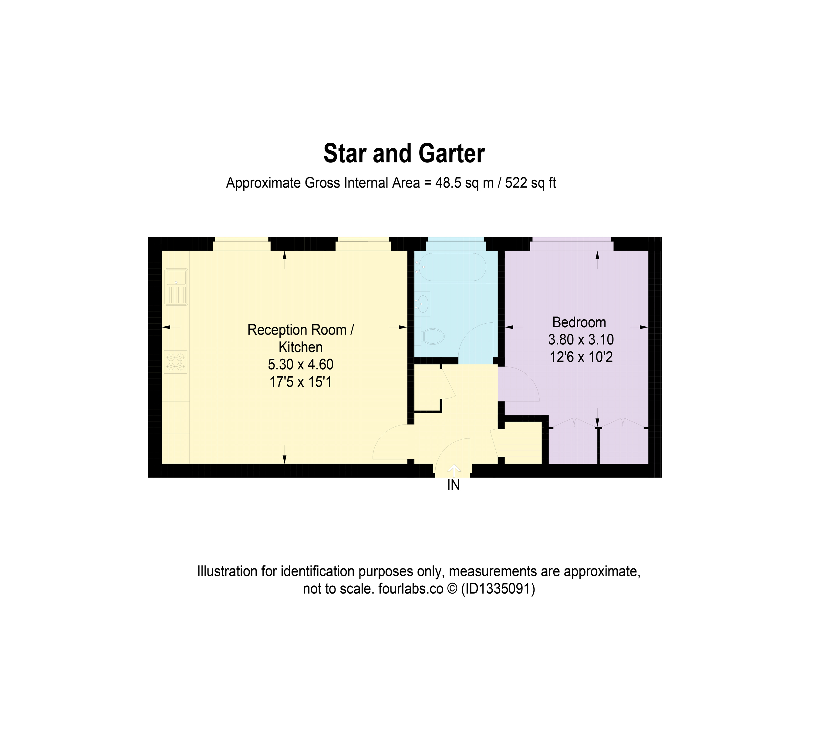 Flat 34, Star & Garter House,, Richmond Hill, Richmond floorplan