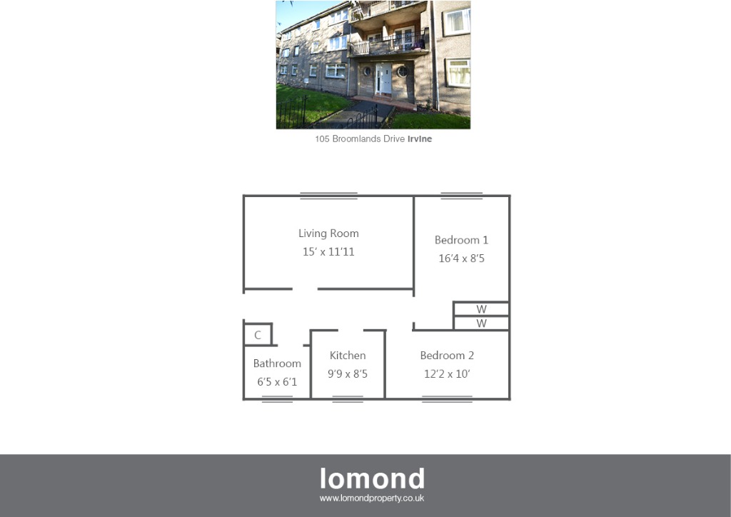 2 Bedrooms Flat for sale in Broomlands Drive, Irvine, North Ayrshire KA12