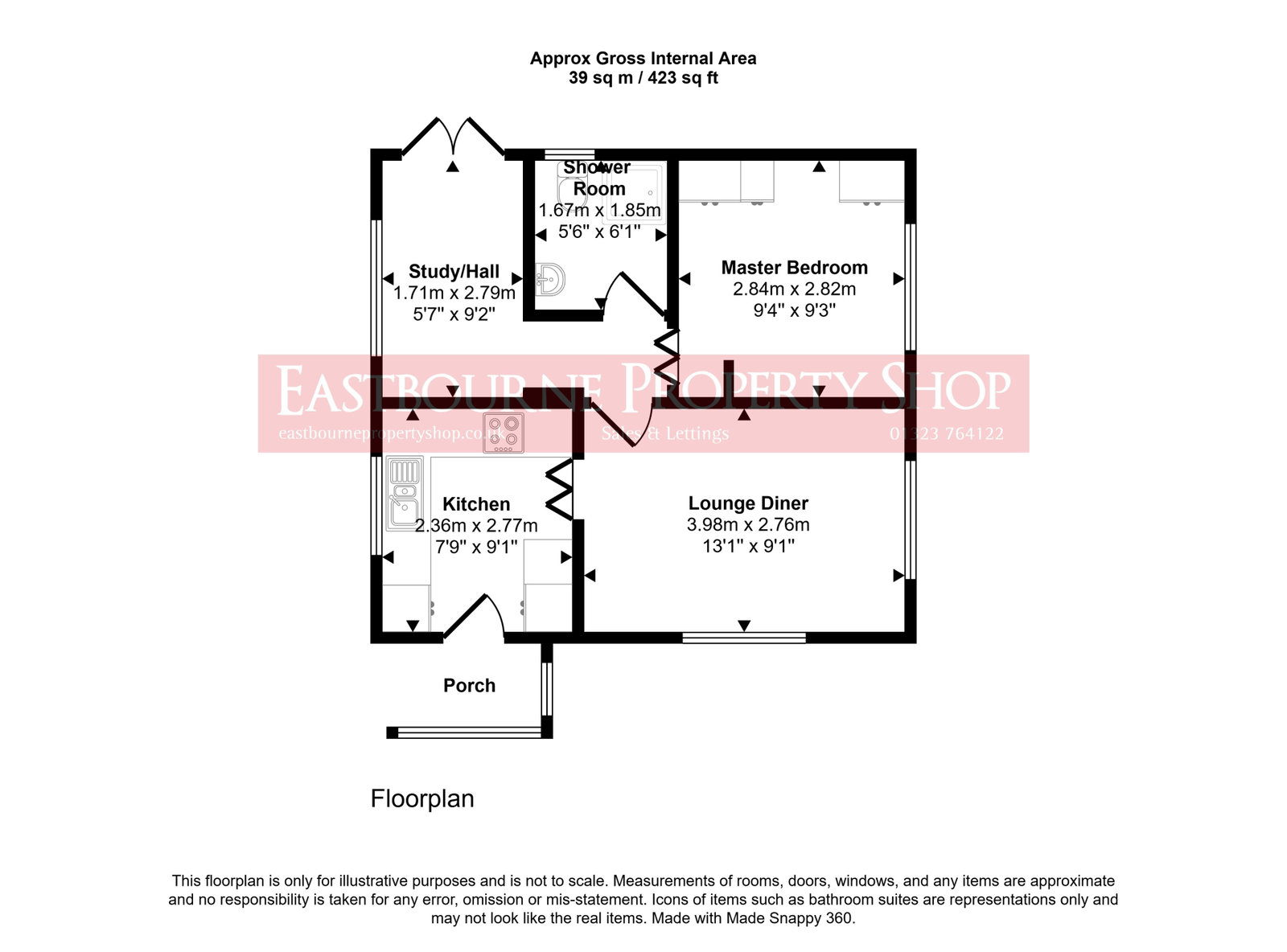 128, Oak Tree Close, Eastbourne floorplan