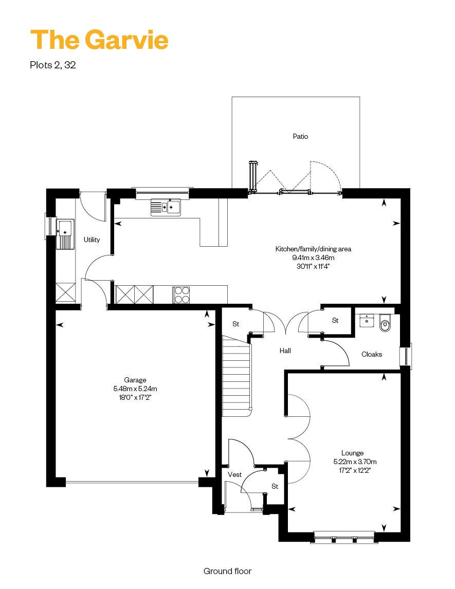 32, Off Snowdrop Path, East Calder, Eh53 0Wr floorplan