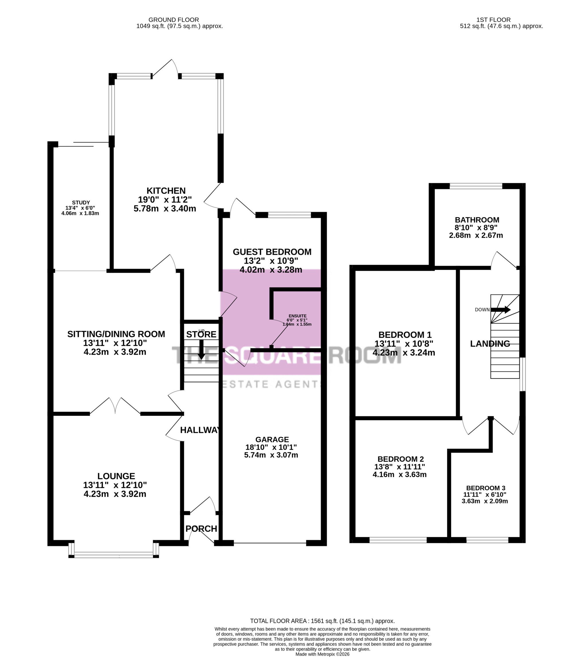 52, Stockdove Way, Cleveleys floorplan