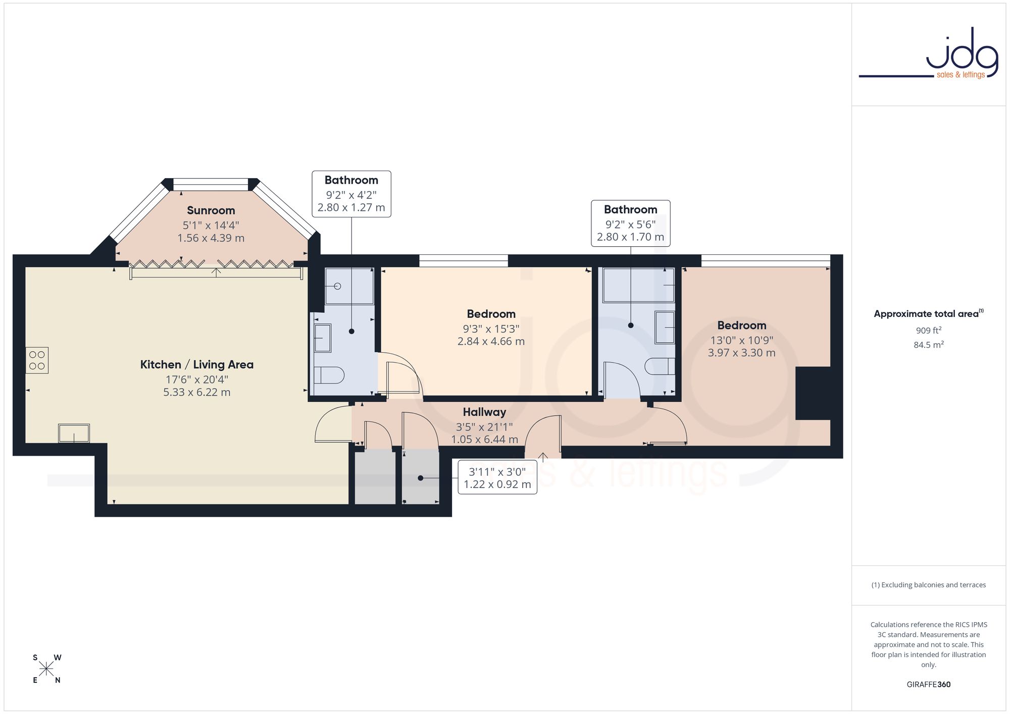 214 South Wing, Lancaster floorplan