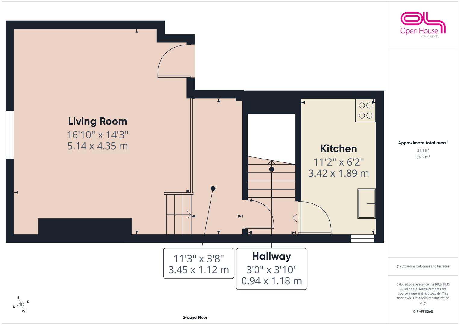 Flat 3, 26, Horse Fair, Rugeley floorplan