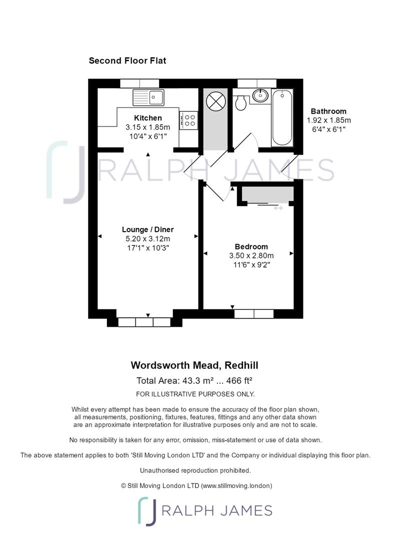 1 Bedrooms Flat for sale in Wordsworth Mead, Redhill RH1