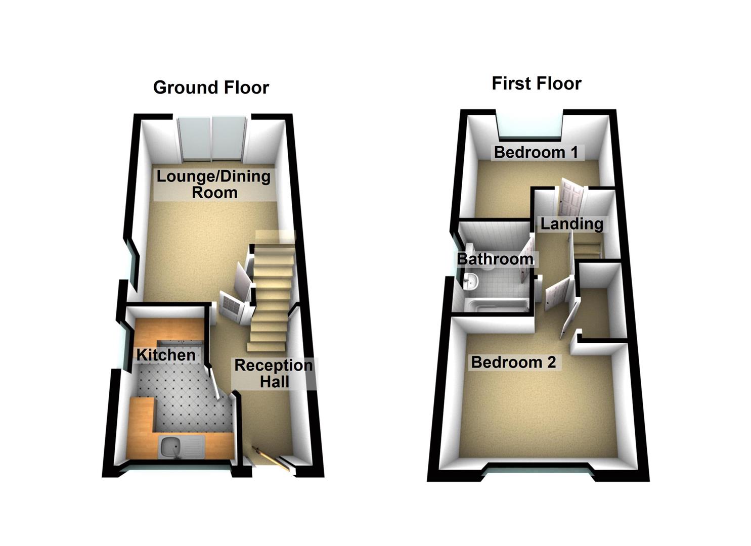 Hollybrook Way, Heatherton, Derby DE23, 2 bedroom semidetached house