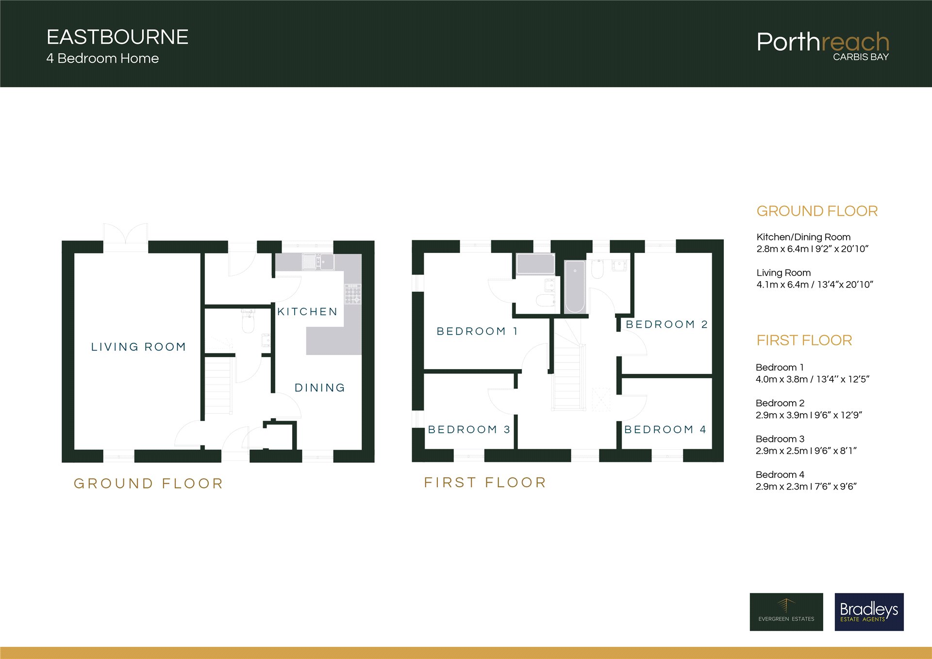 Plot 29 The Eastbourne,, Porthreach, St. Ives floorplan