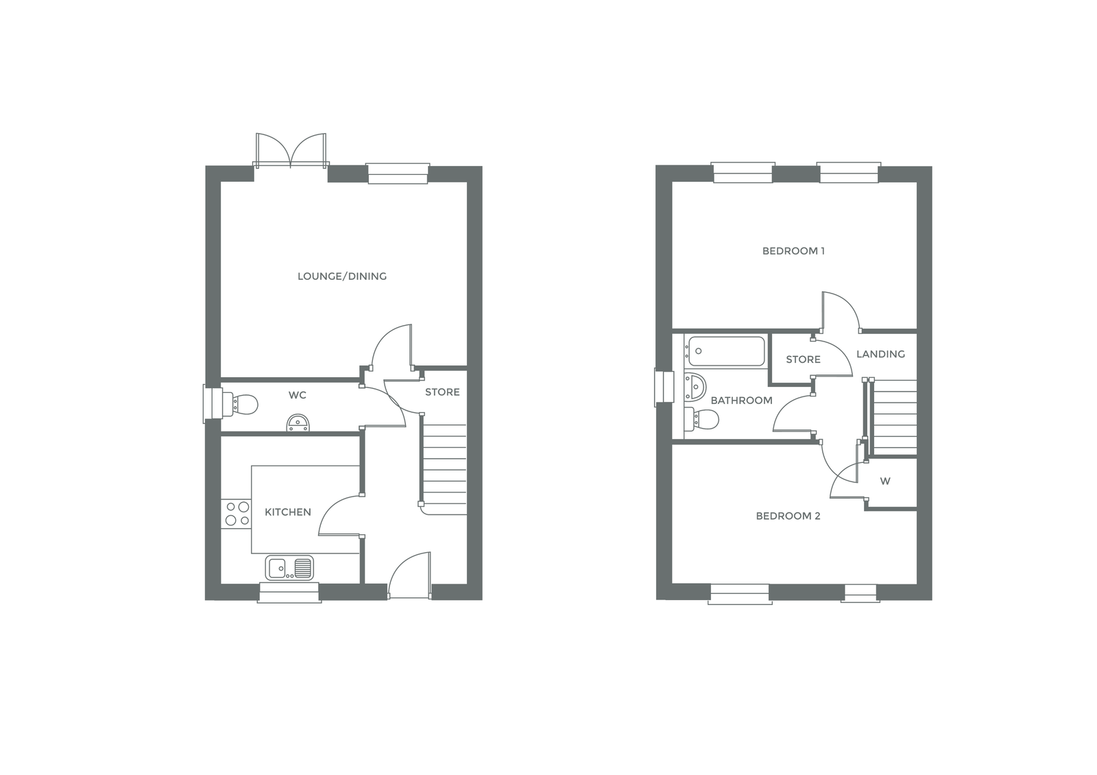 Plot 138 The Bracken, Acresford Park, Rugeley floorplan