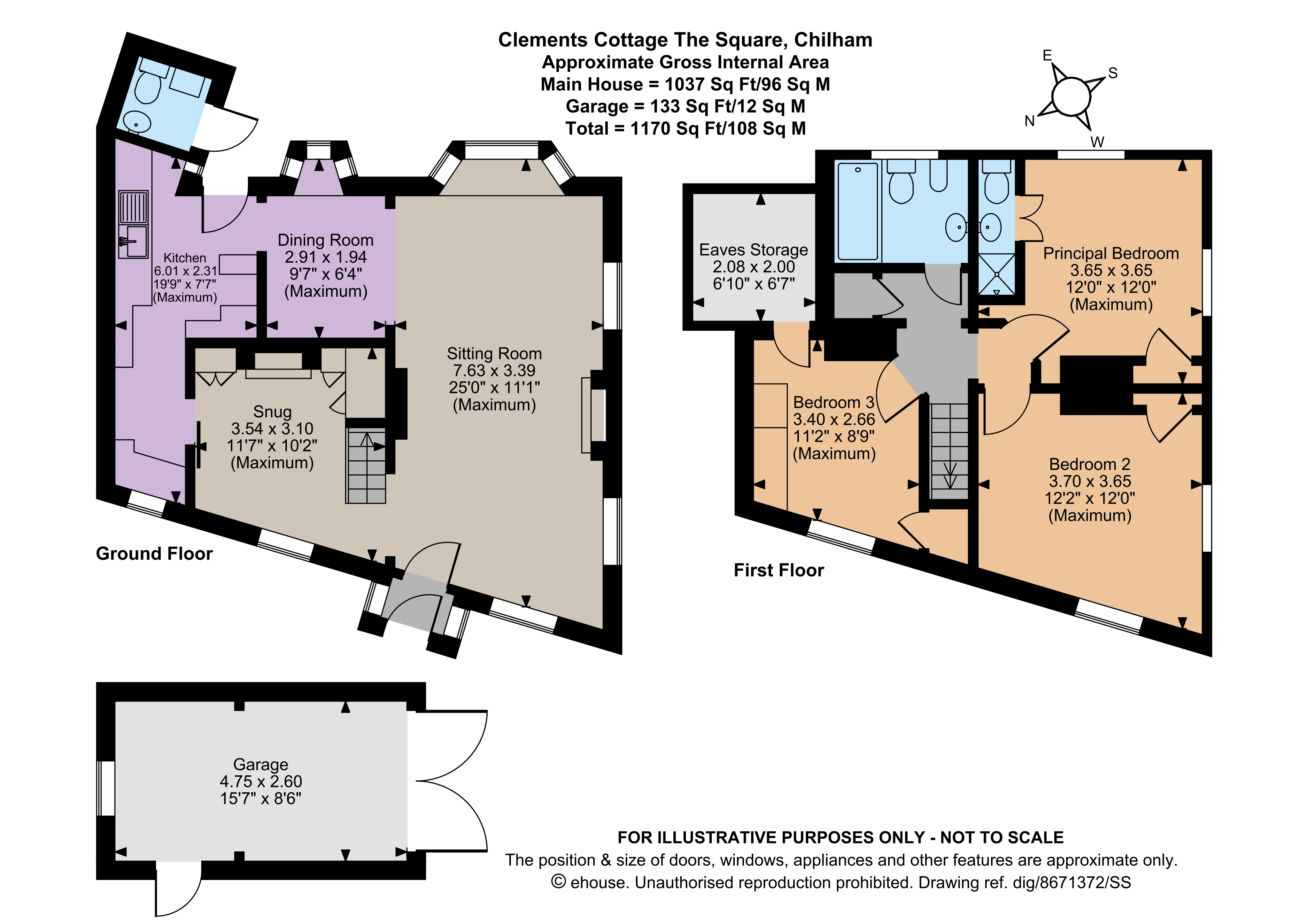 Clements Cottage,, The Square, Kent floorplan