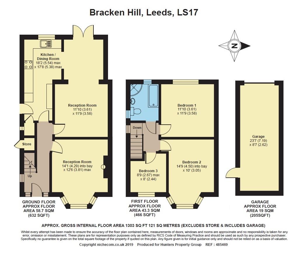 3 Bedrooms Semi-detached house for sale in Bracken Hill, Moortown, Leeds LS17