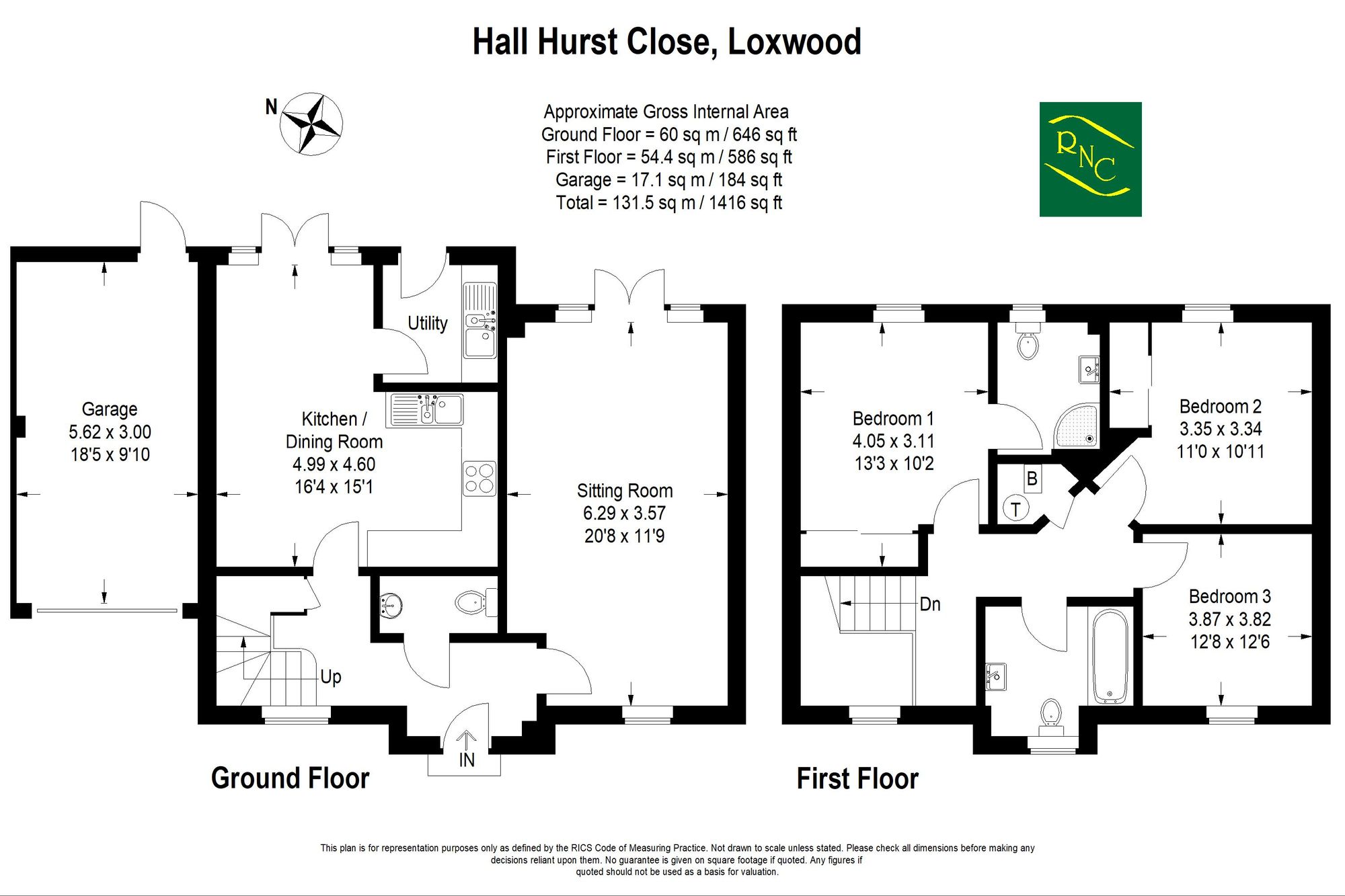 17 Hall Hurst Close, Billingshurst floorplan