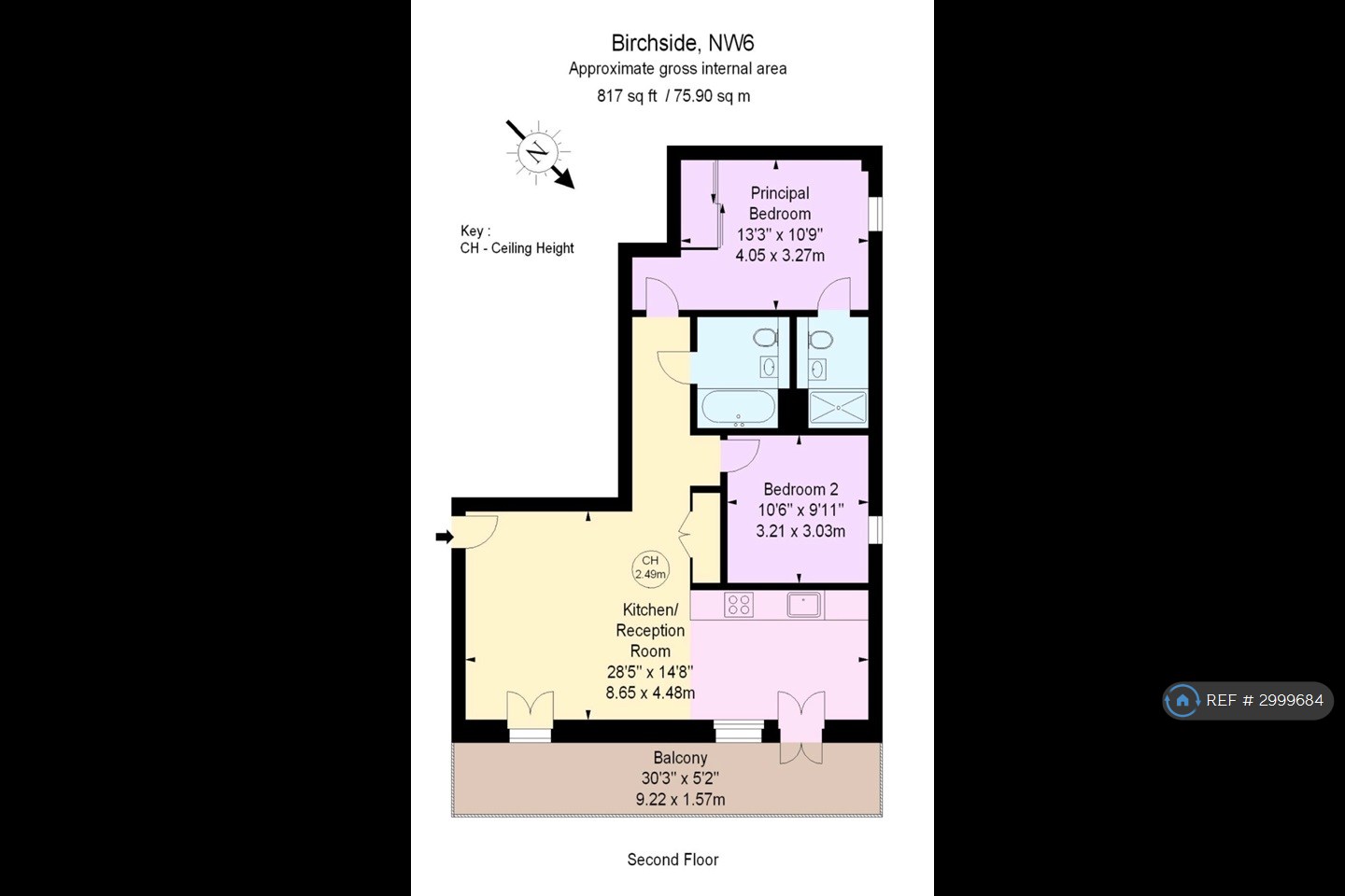 Birchside Apartments, Albert Road, London floorplan