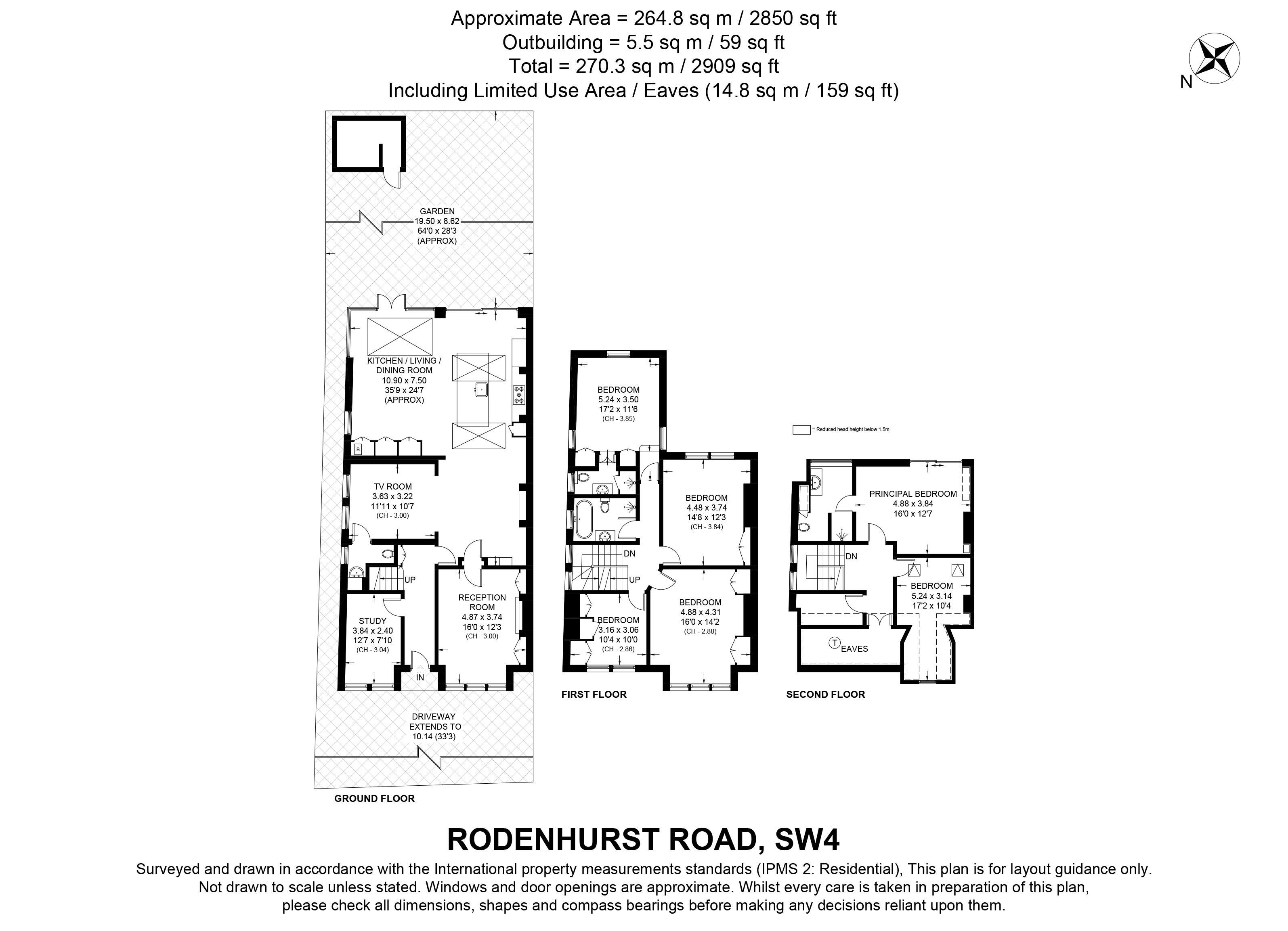 109, Rodenhurst Road, London floorplan