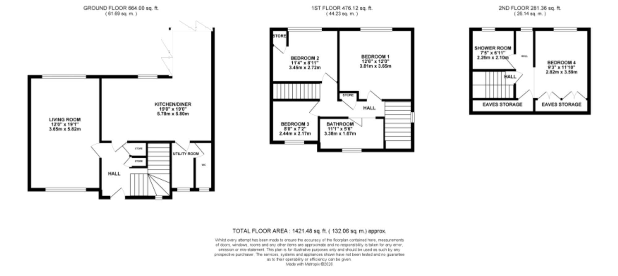 93 Church Lane, Stoke-On-Trent floorplan