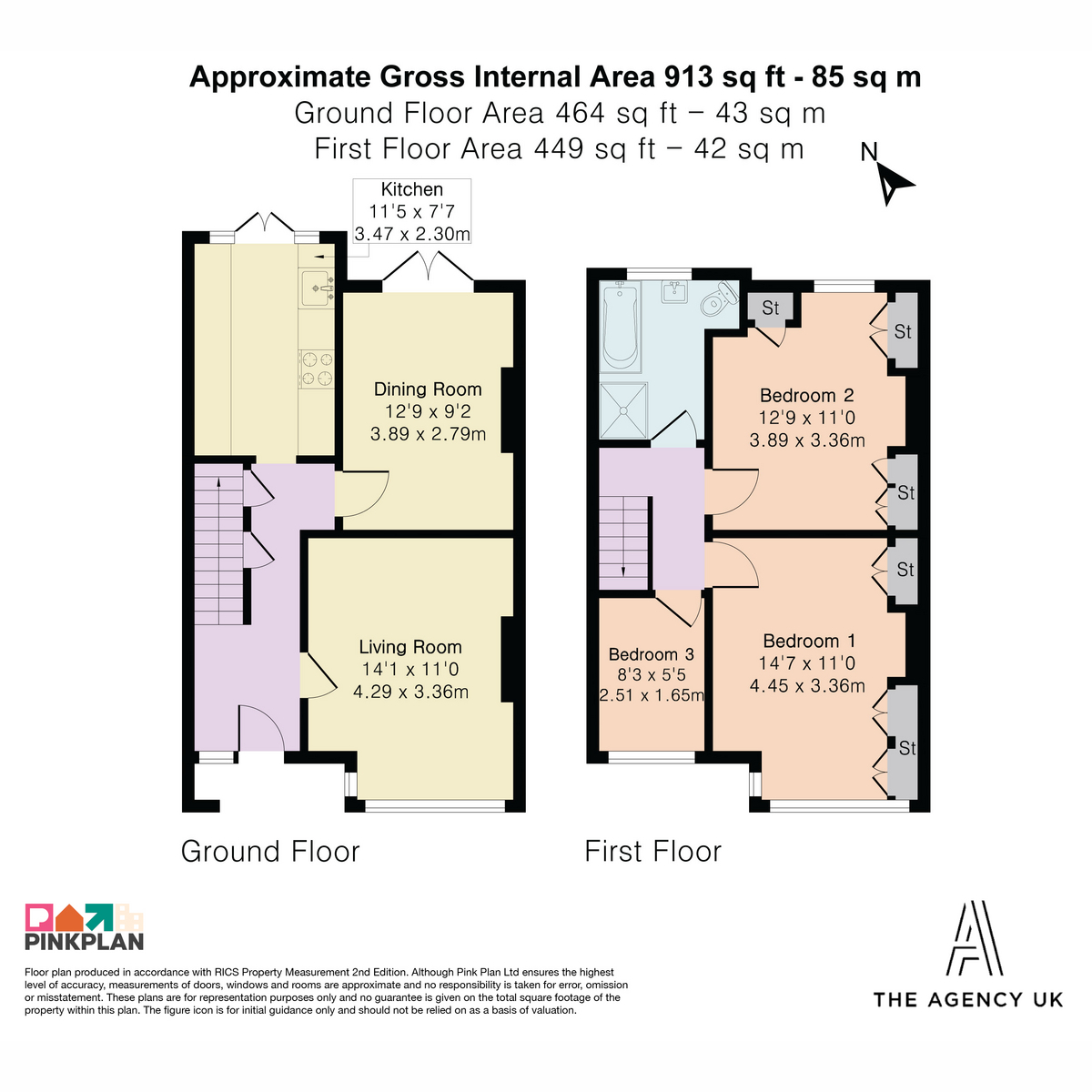 83, Purley Vale, Purley floorplan