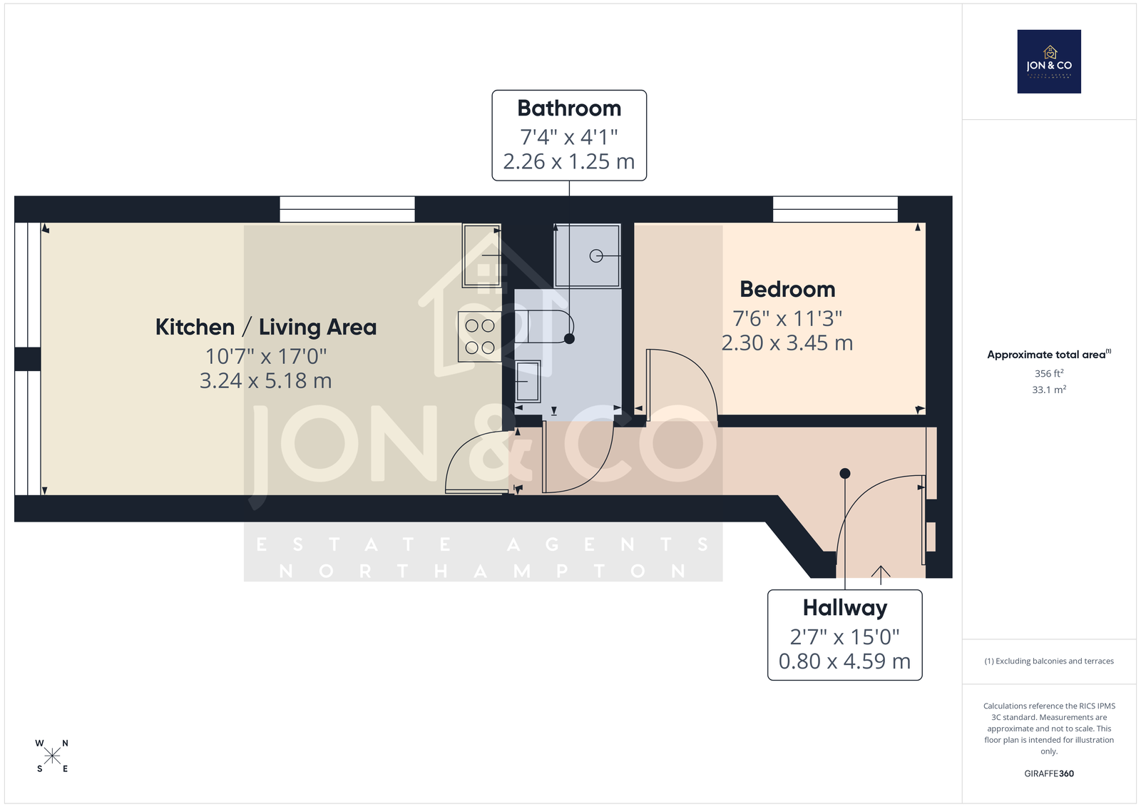 Apartment 35 Derngate Lofts, 9 Derngate, Northampton floorplan