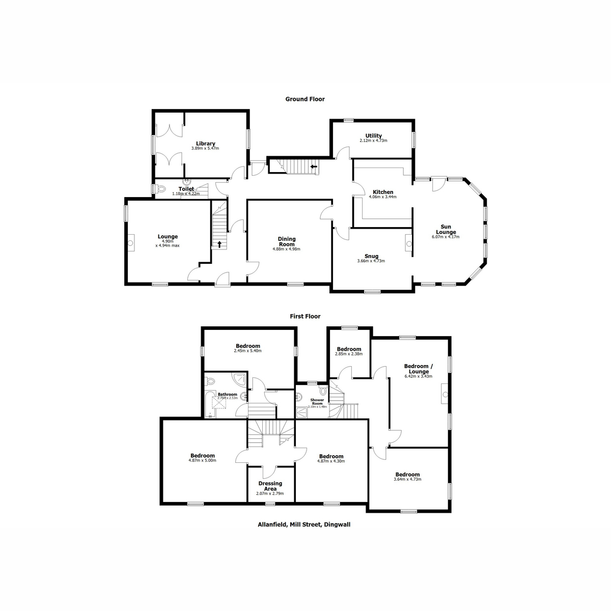 Allanfield, Mill Street, Dingwall floorplan
