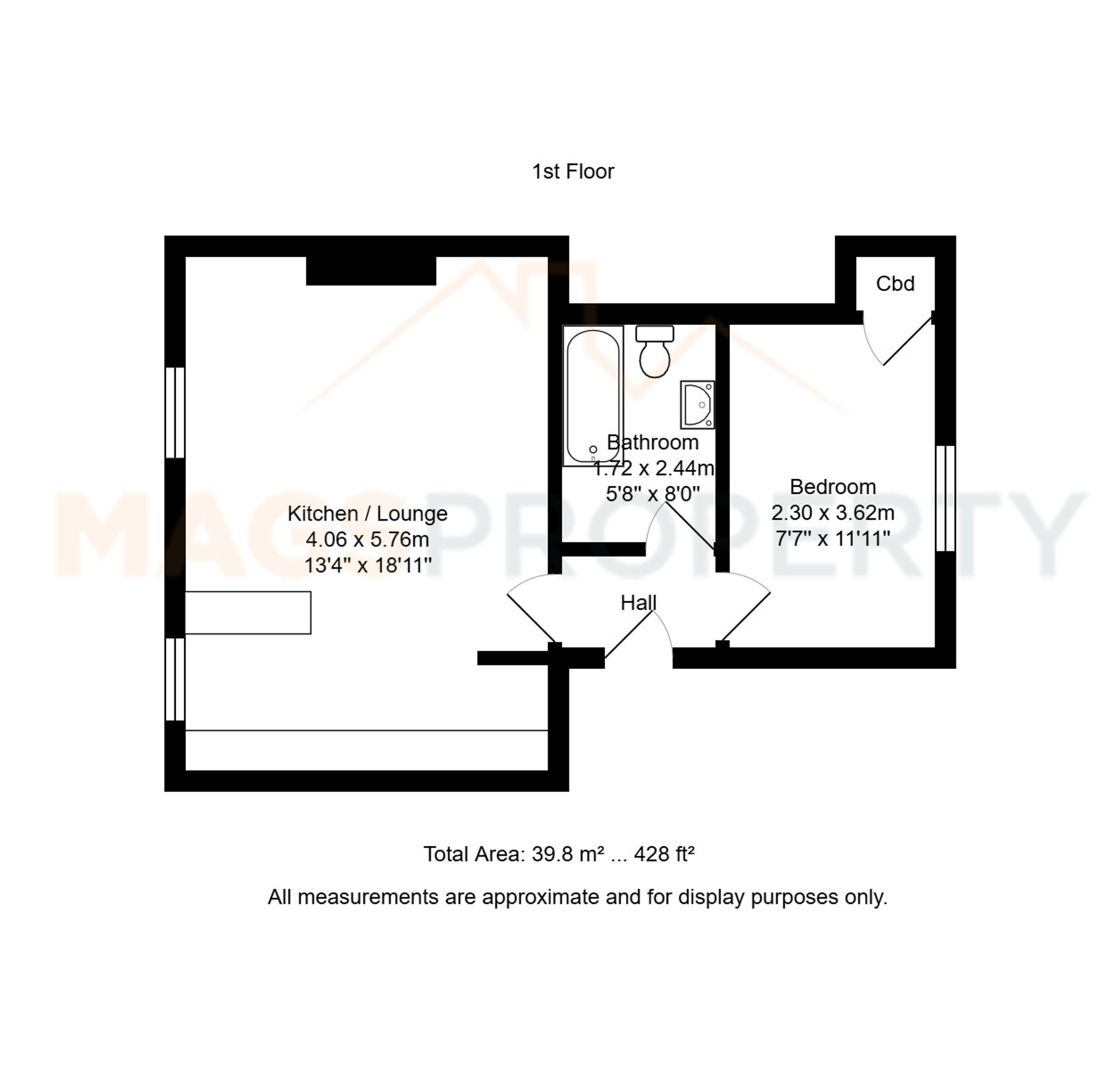 Flat 4, 37 Derby Lane, Liverpool floorplan