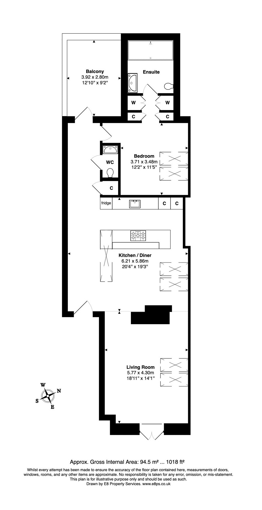 8 Church Farmhouse, Oxford floorplan