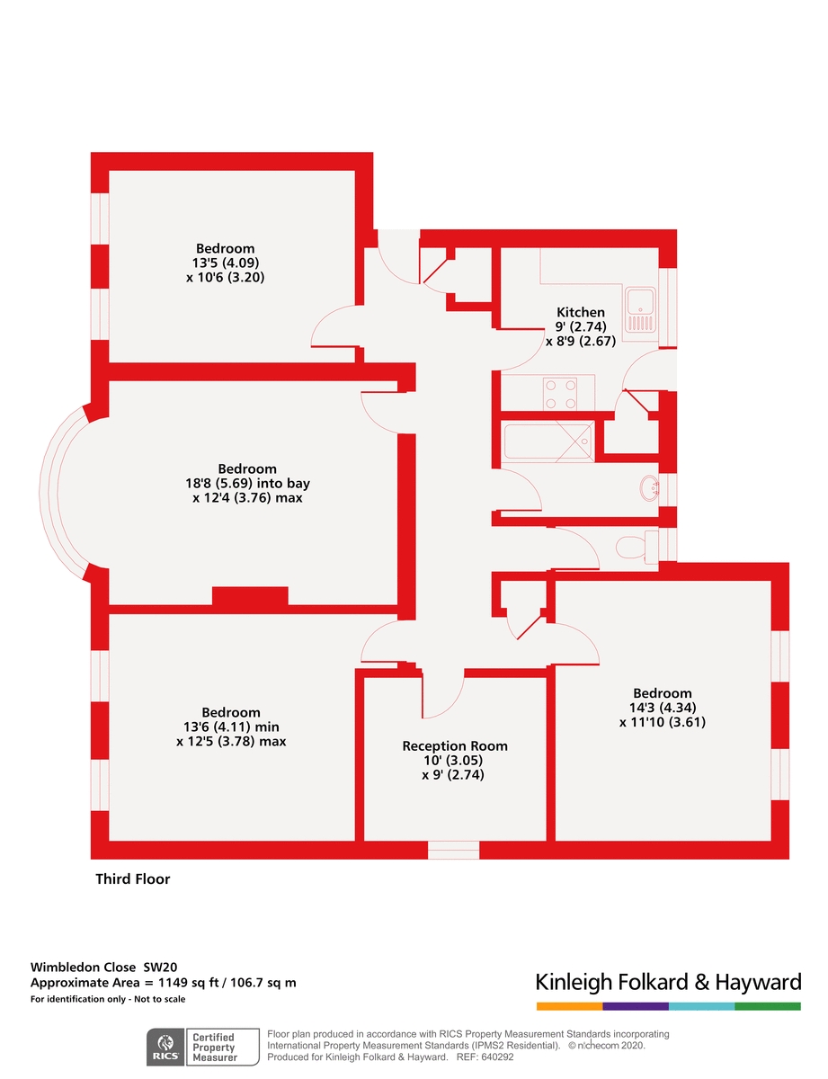 32 Wimbledon Close,, The Downs, London floorplan