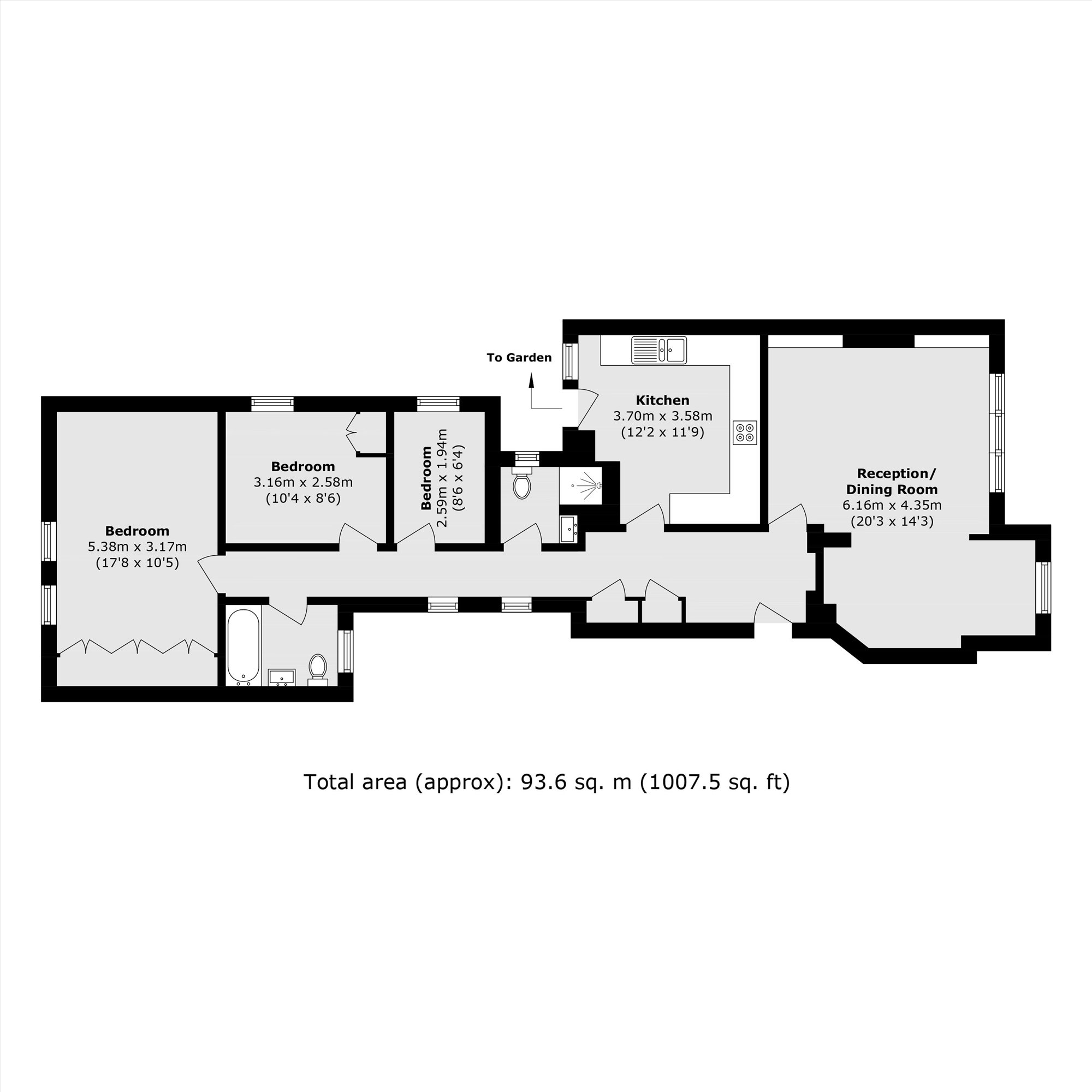 8, Cavendish Gardens, London floorplan