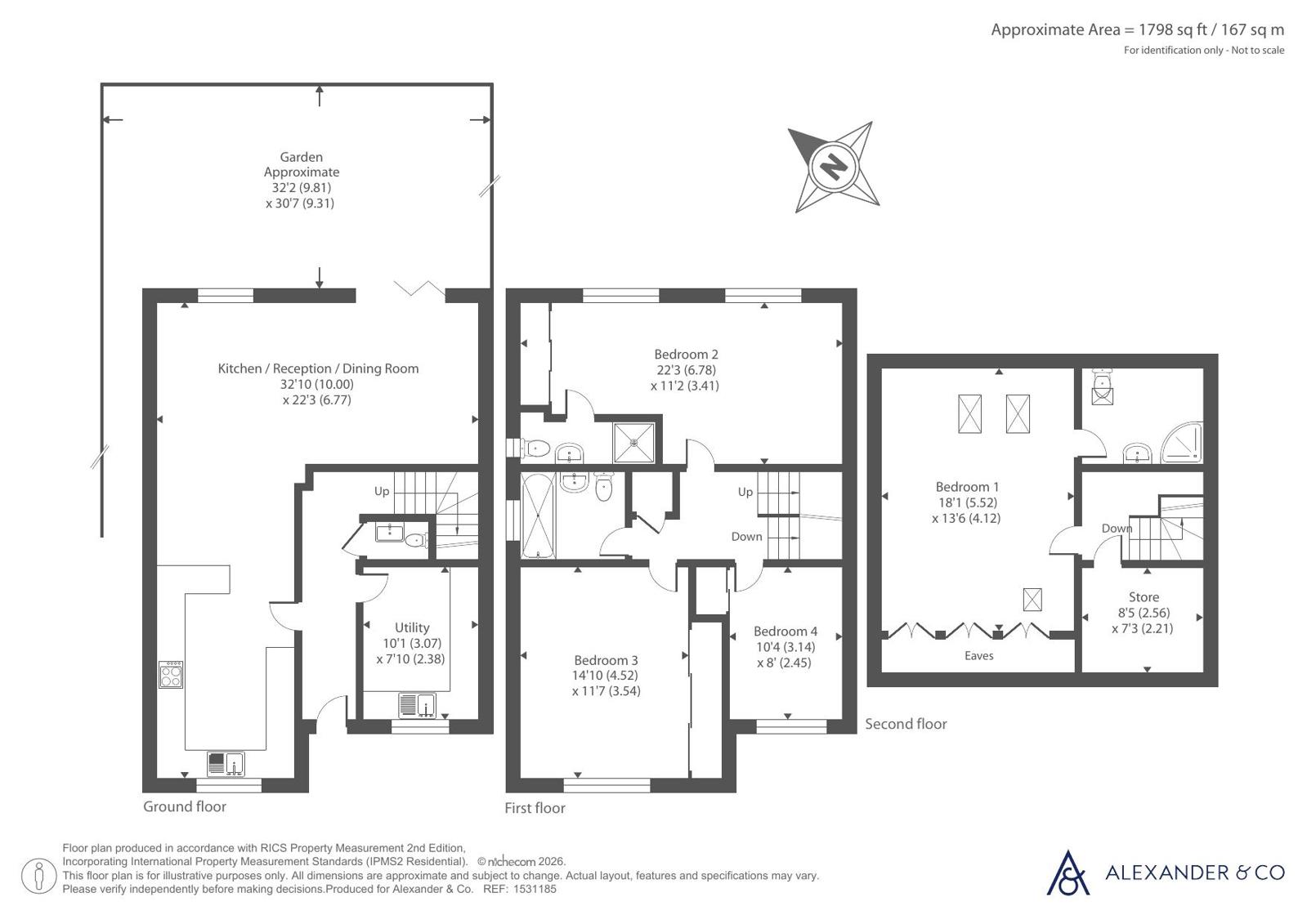Aubrey Close, Bedfordshire floorplan