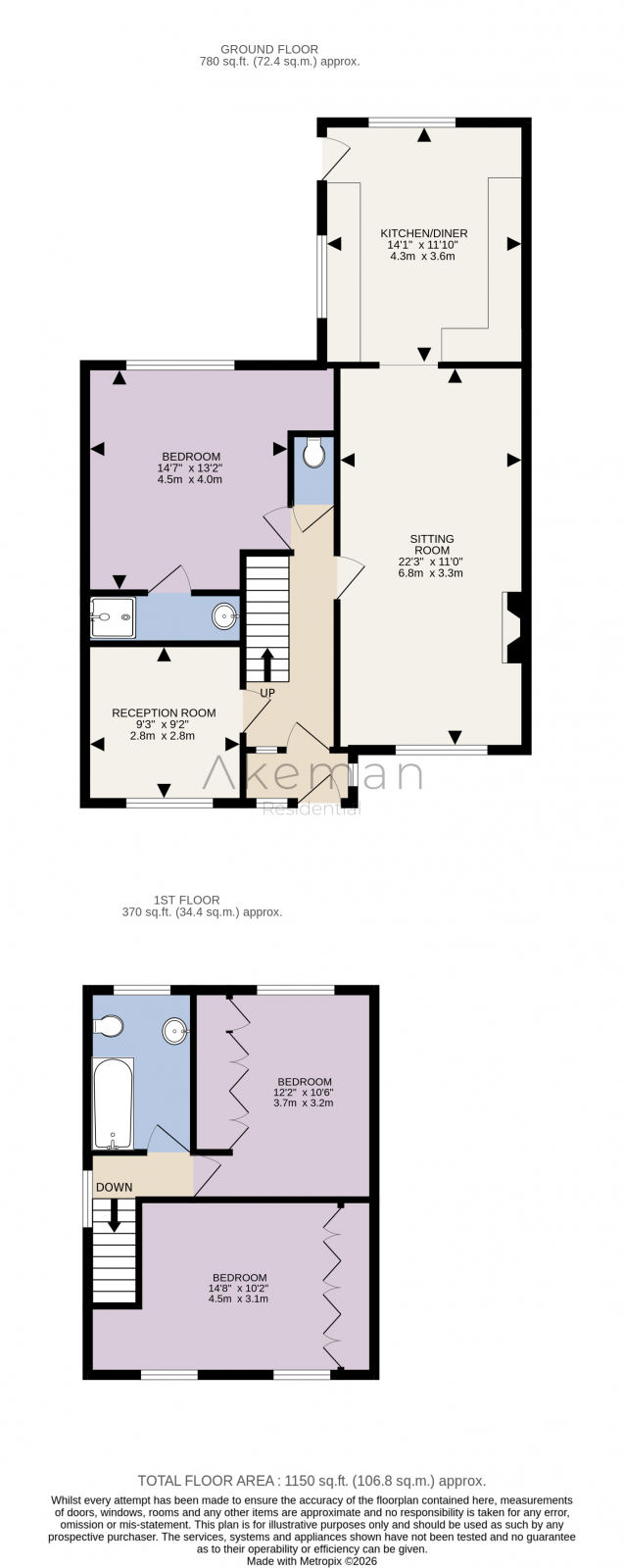 9, Deans Furlong, Tring floorplan