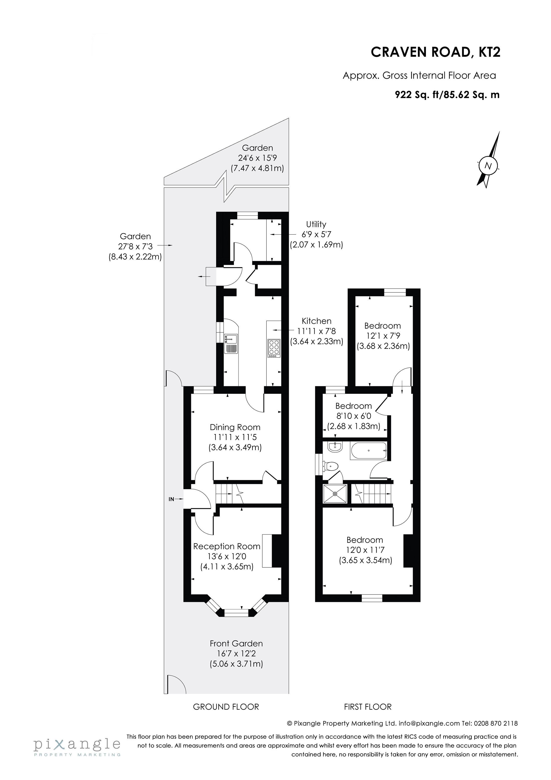 3, Craven Road, Kingston upon Thames floorplan