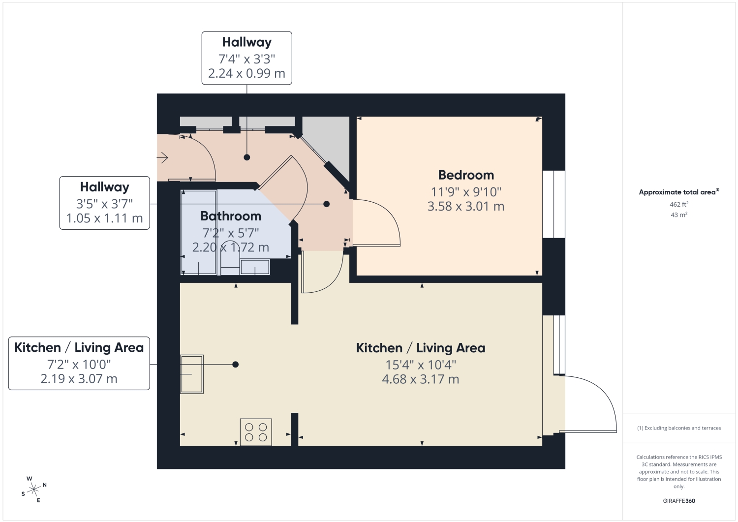 Flat 2, Alder Court, Cline Road, London floorplan