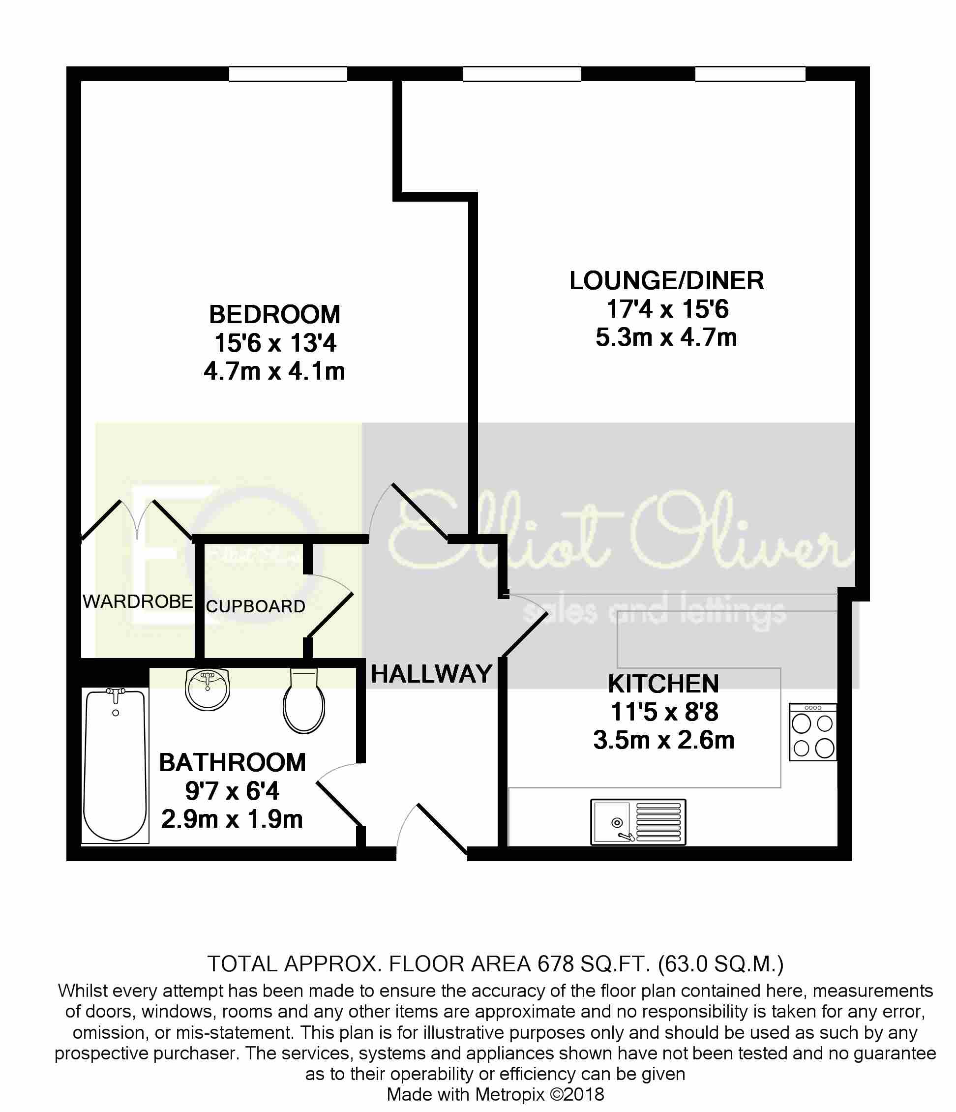 1 Bedrooms Flat to rent in Montpellier Terrace, Cheltenham GL50