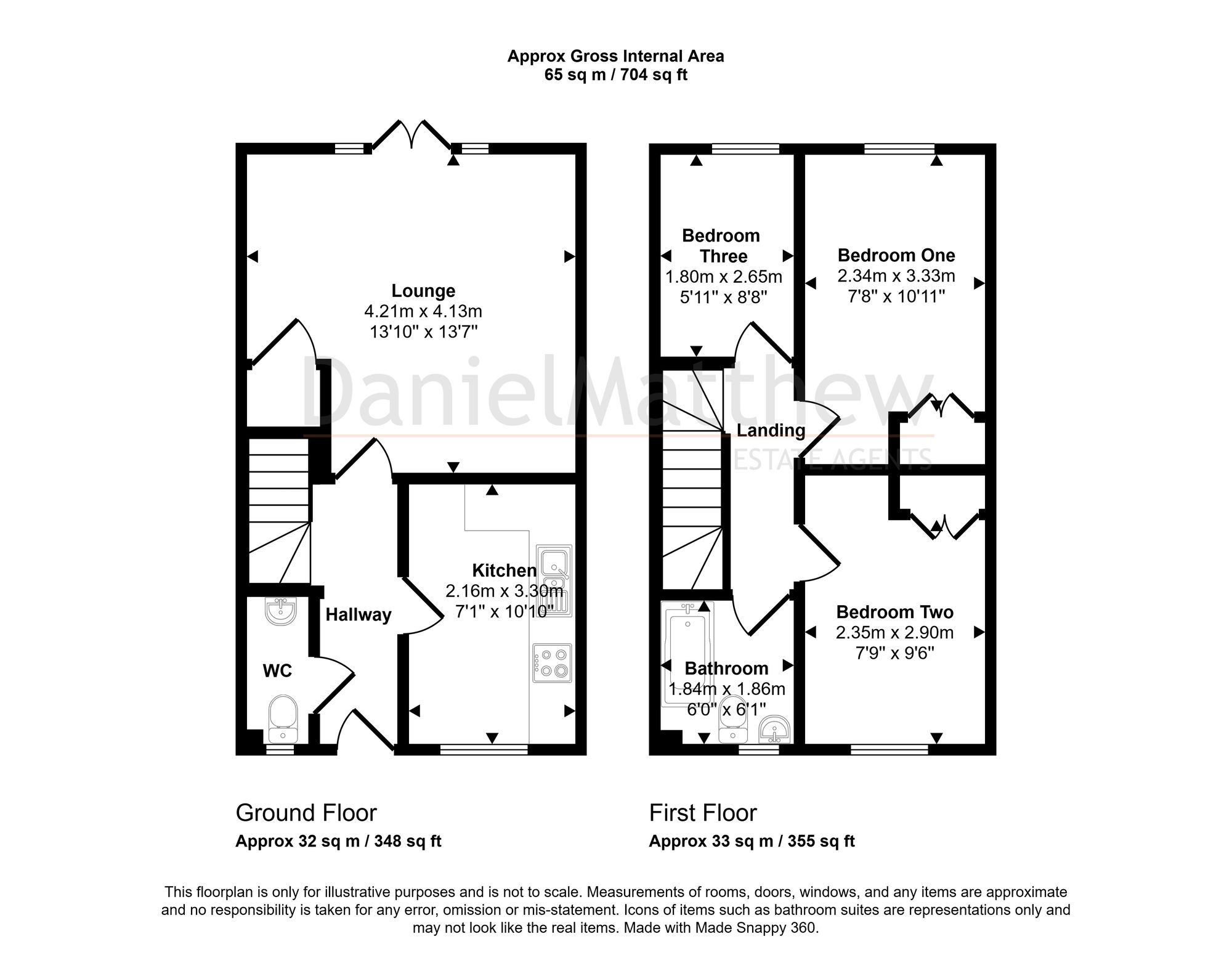 23 Llys Tre Dwr, Bridgend floorplan