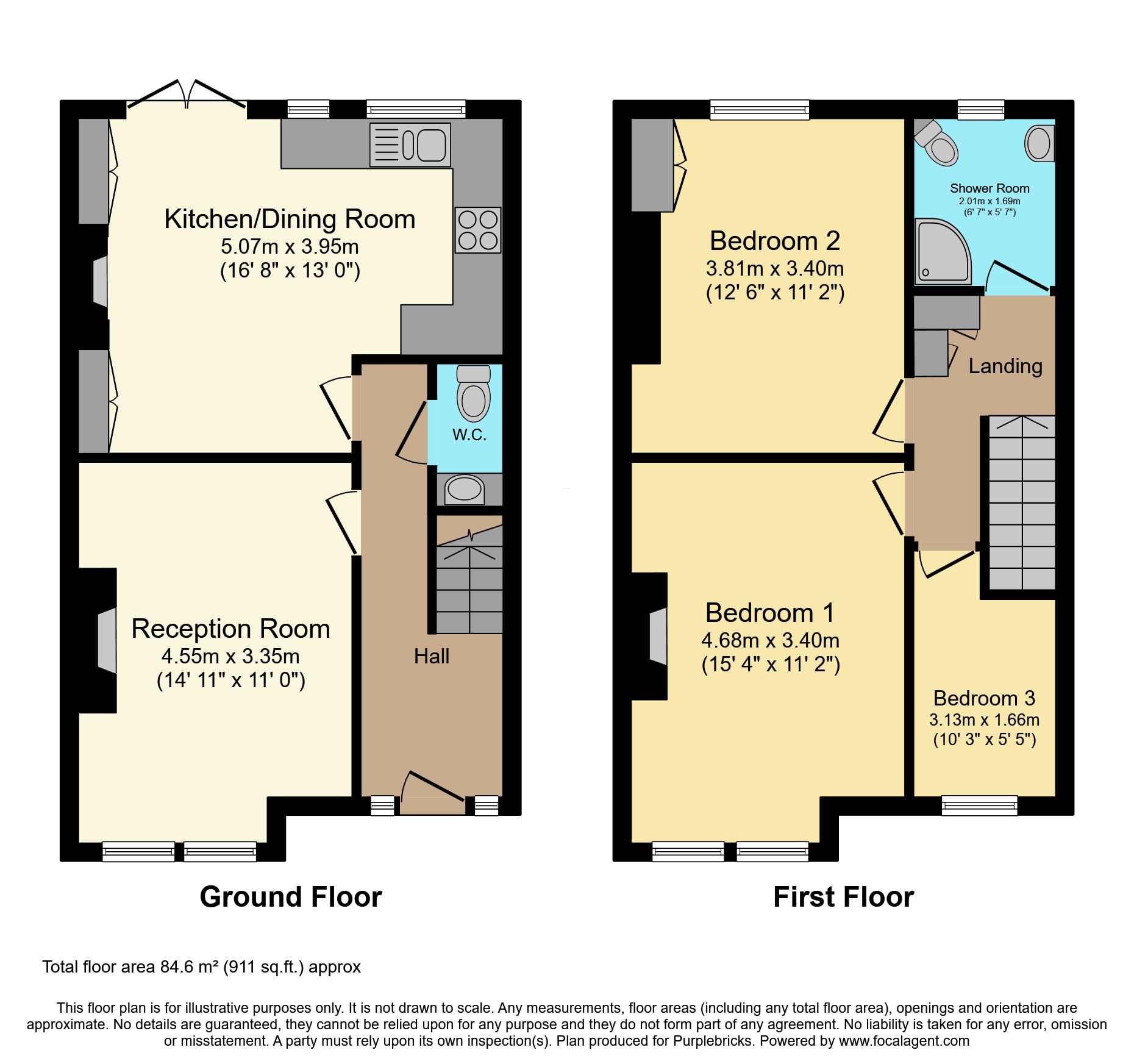 134, Torridon Road, London floorplan
