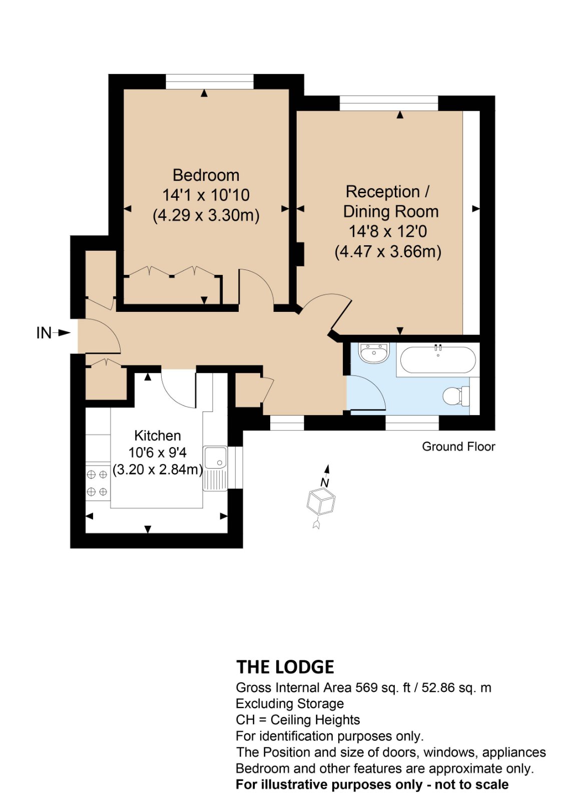 Flat 3, The Lodge, 23, Kensington Park Gardens, London floorplan
